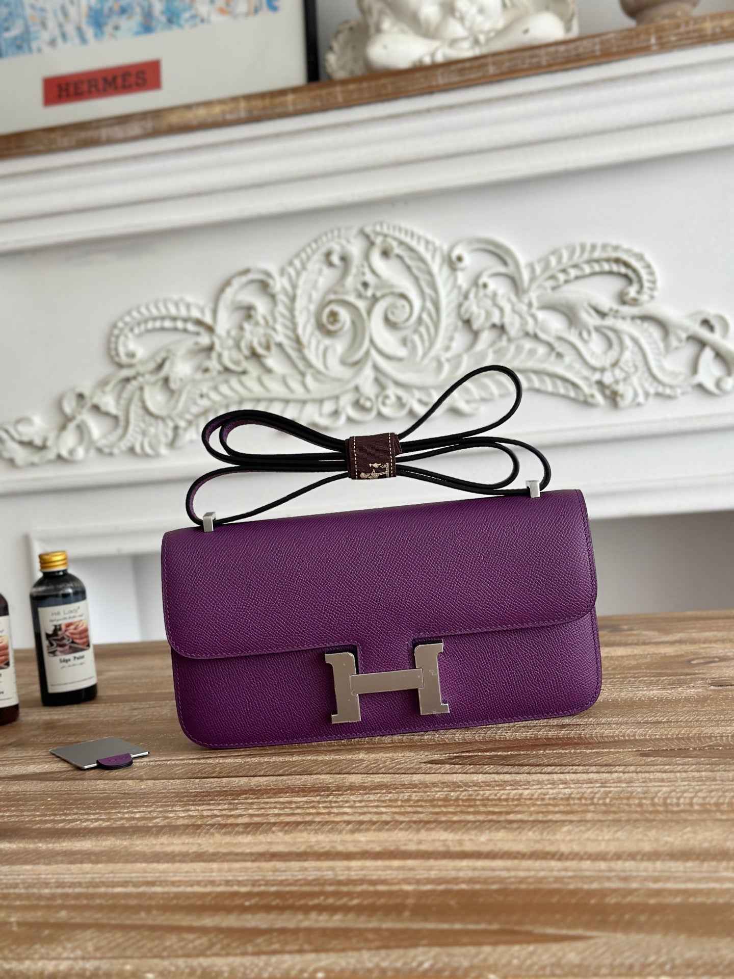 Hermès Constance bag in Purple Epsom leather H382698