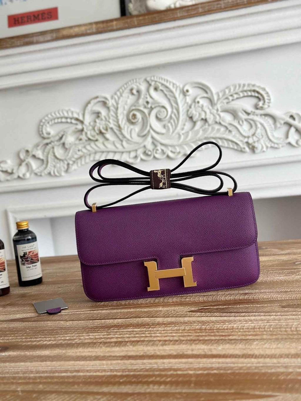 Hermès Constance bag in Purple Epsom leather H382698