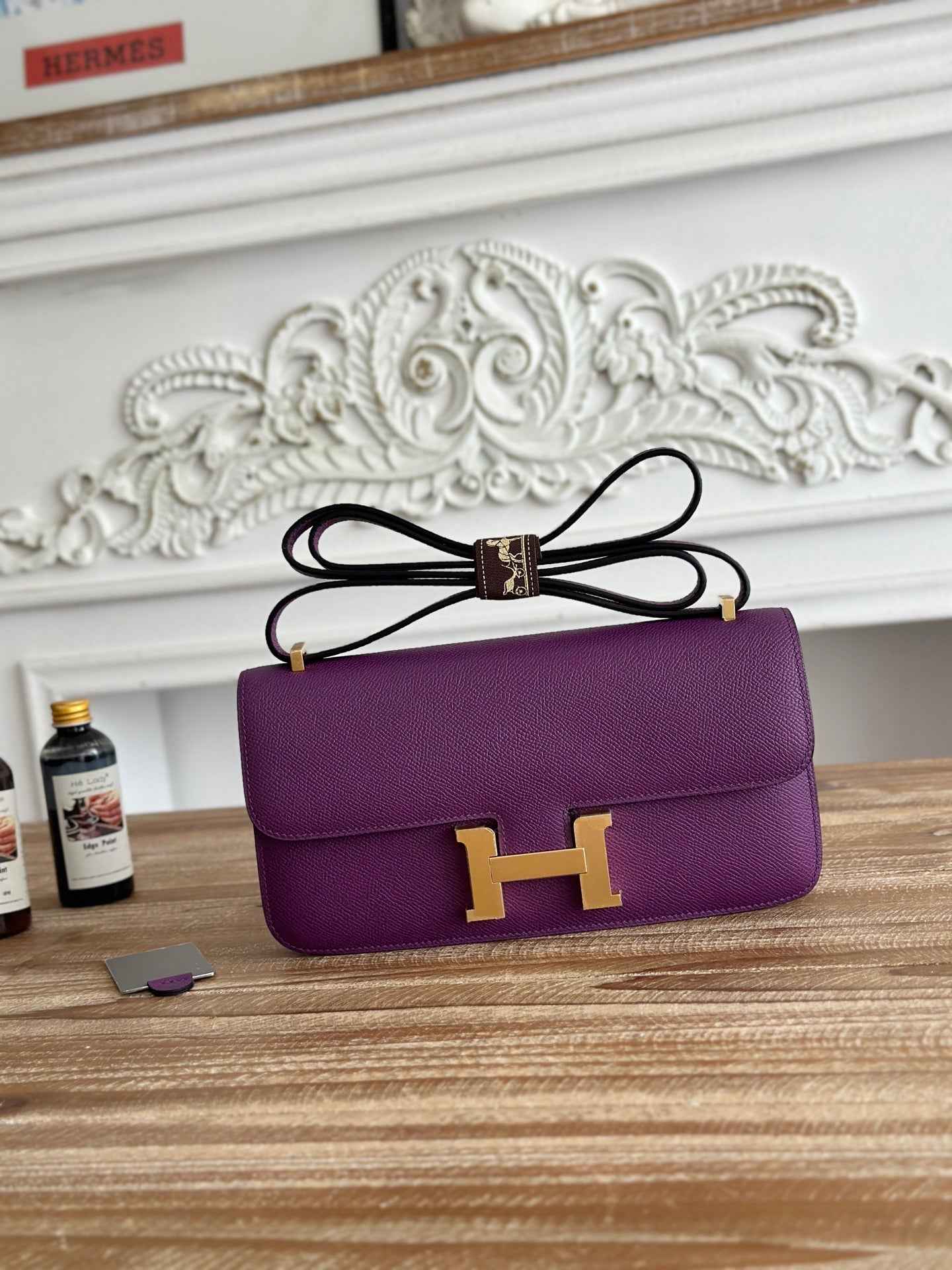 Hermès Constance bag in Purple Epsom leather H382698