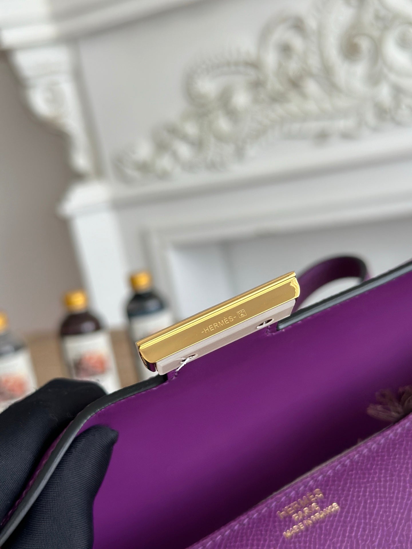 Hermès Constance bag in Purple Epsom leather H382698