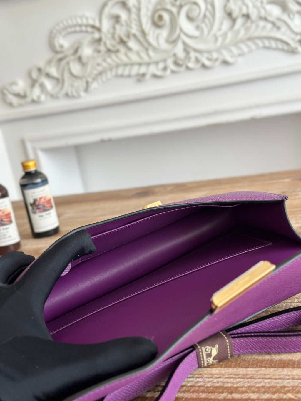 Hermès Constance bag in Purple Epsom leather H382698