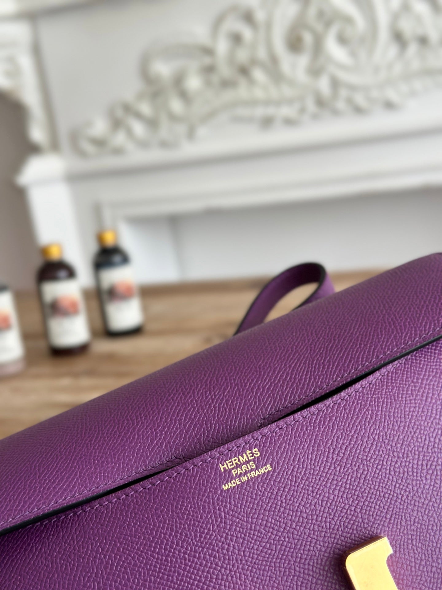 Hermès Constance bag in Purple Epsom leather H382698