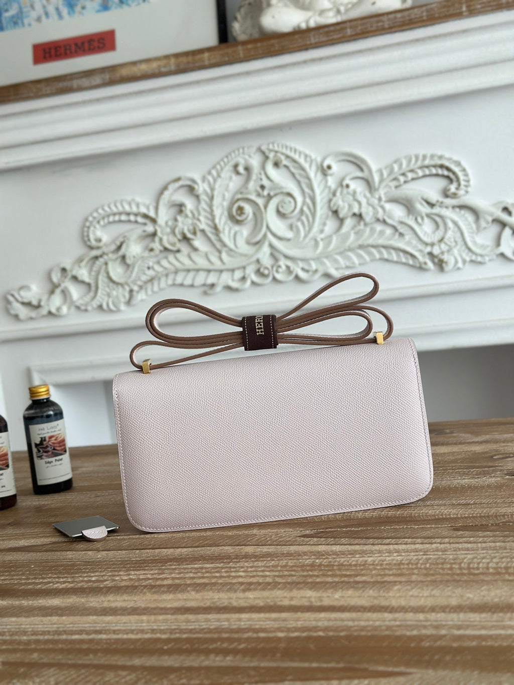 Hermès Constance bag in Light Pink Epsom leather H382653