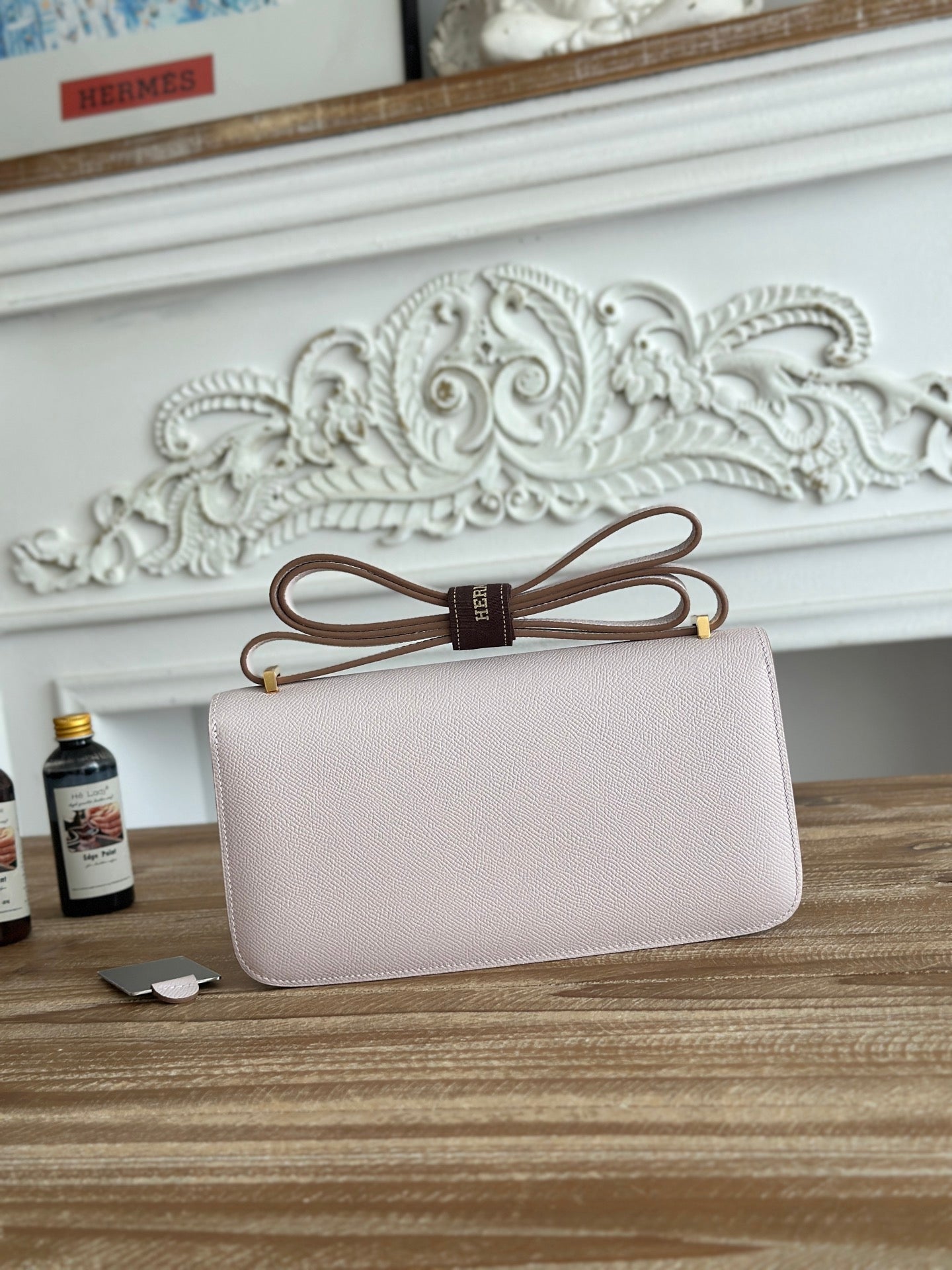Hermès Constance bag in Light Pink Epsom leather H382653