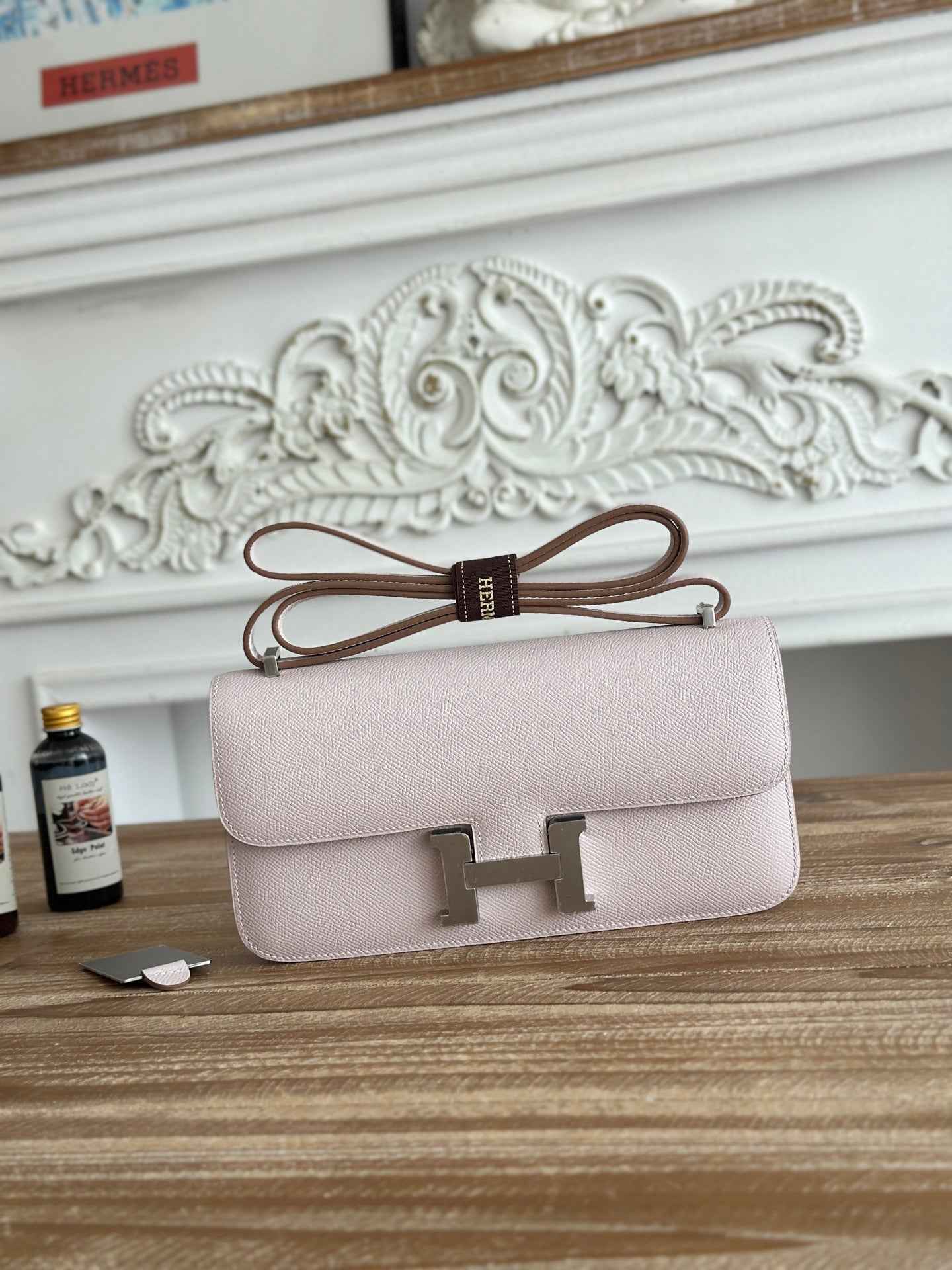 Hermès Constance bag in Light Pink Epsom leather H382653