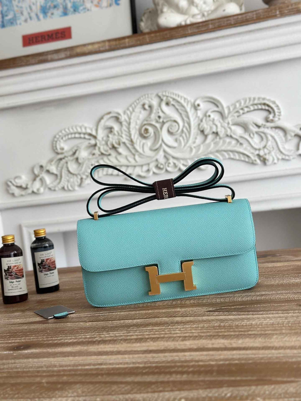 Hermès Constance bag in Blue Epsom leather H382650