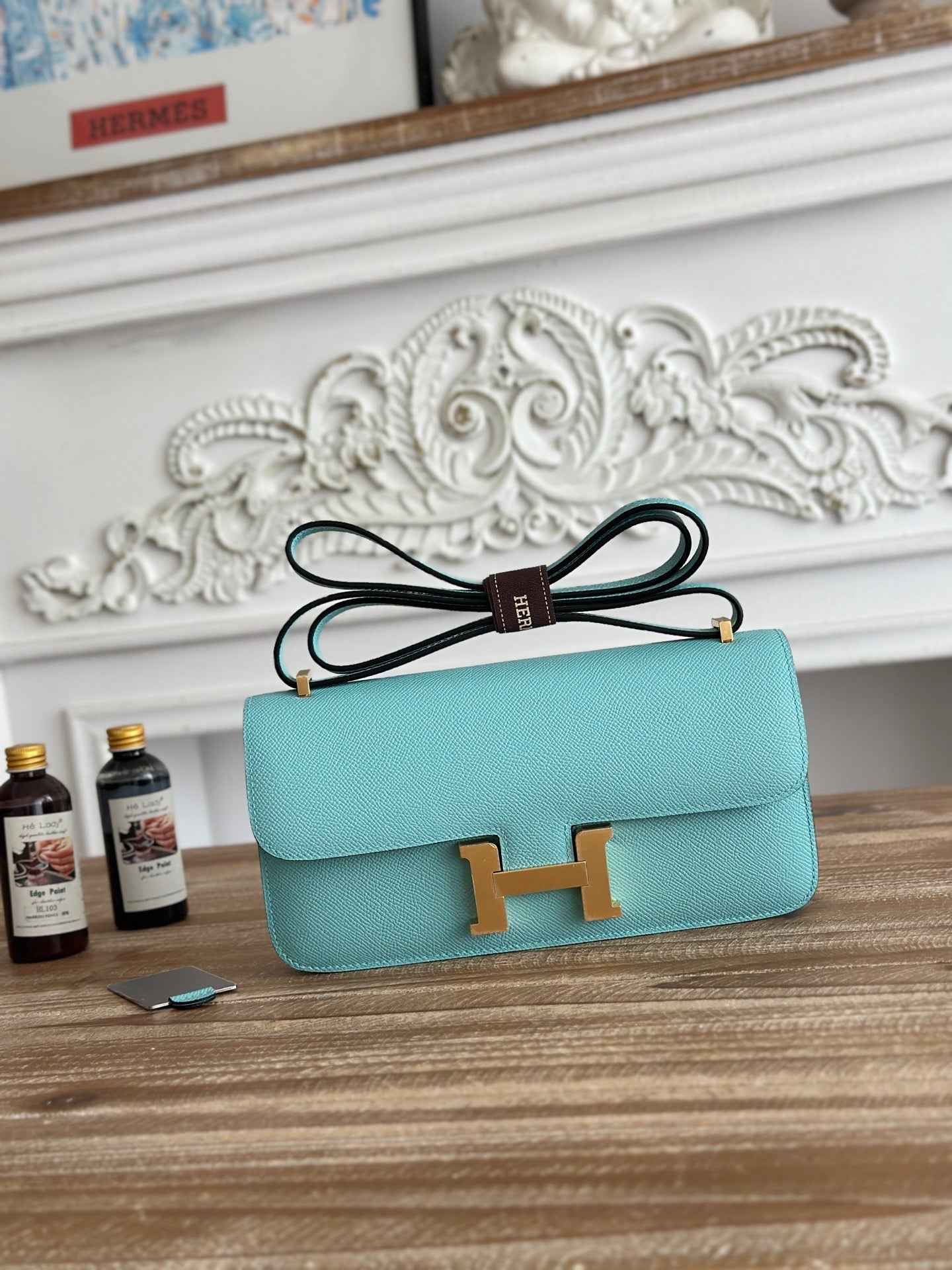 Hermès Constance bag in Blue Epsom leather H382650