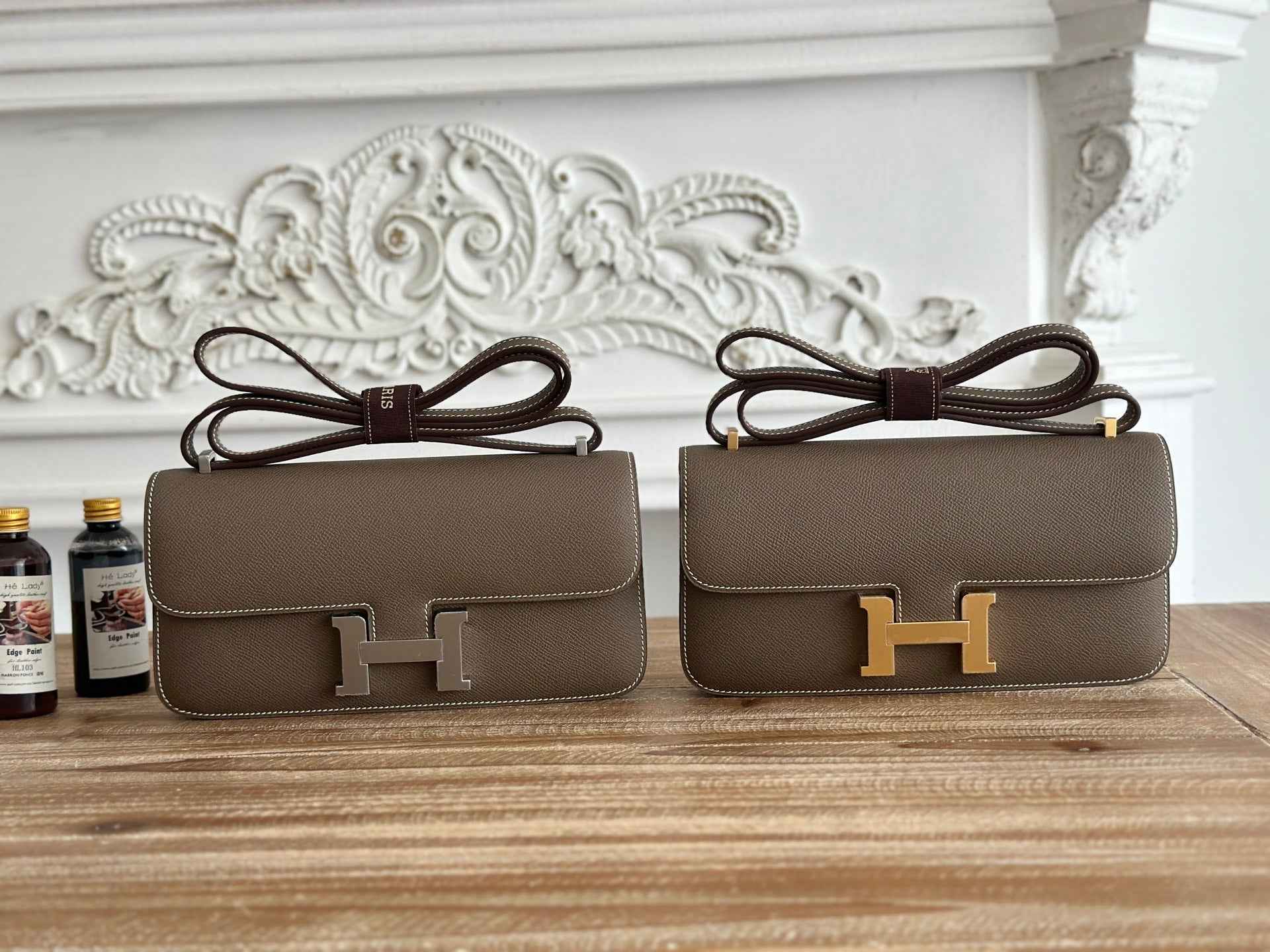Hermès Constance bag in Gray Epsom leather H382689