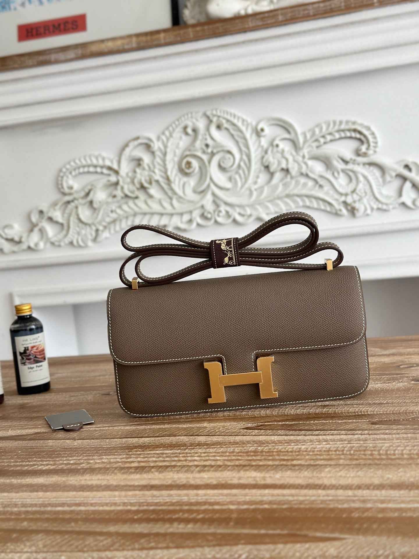 Hermès Constance bag in Gray Epsom leather H382689