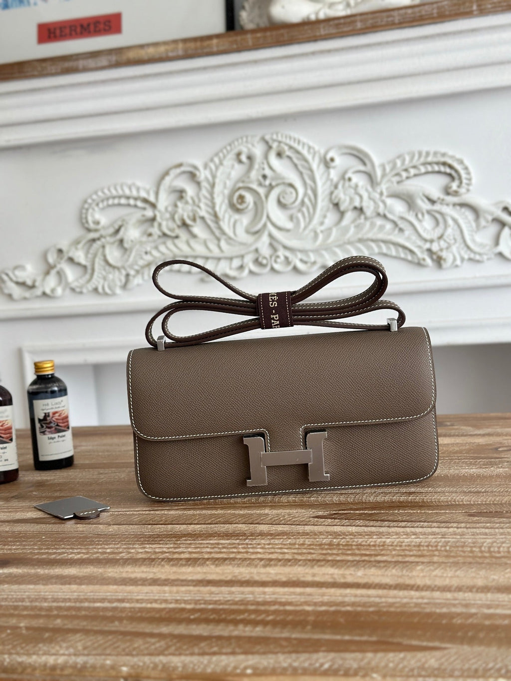 Hermès Constance bag in Gray Epsom leather H382689