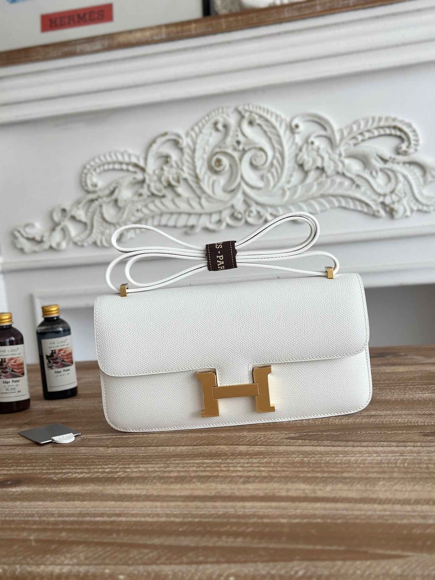 Hermès Constance bag in White Epsom leather H382651