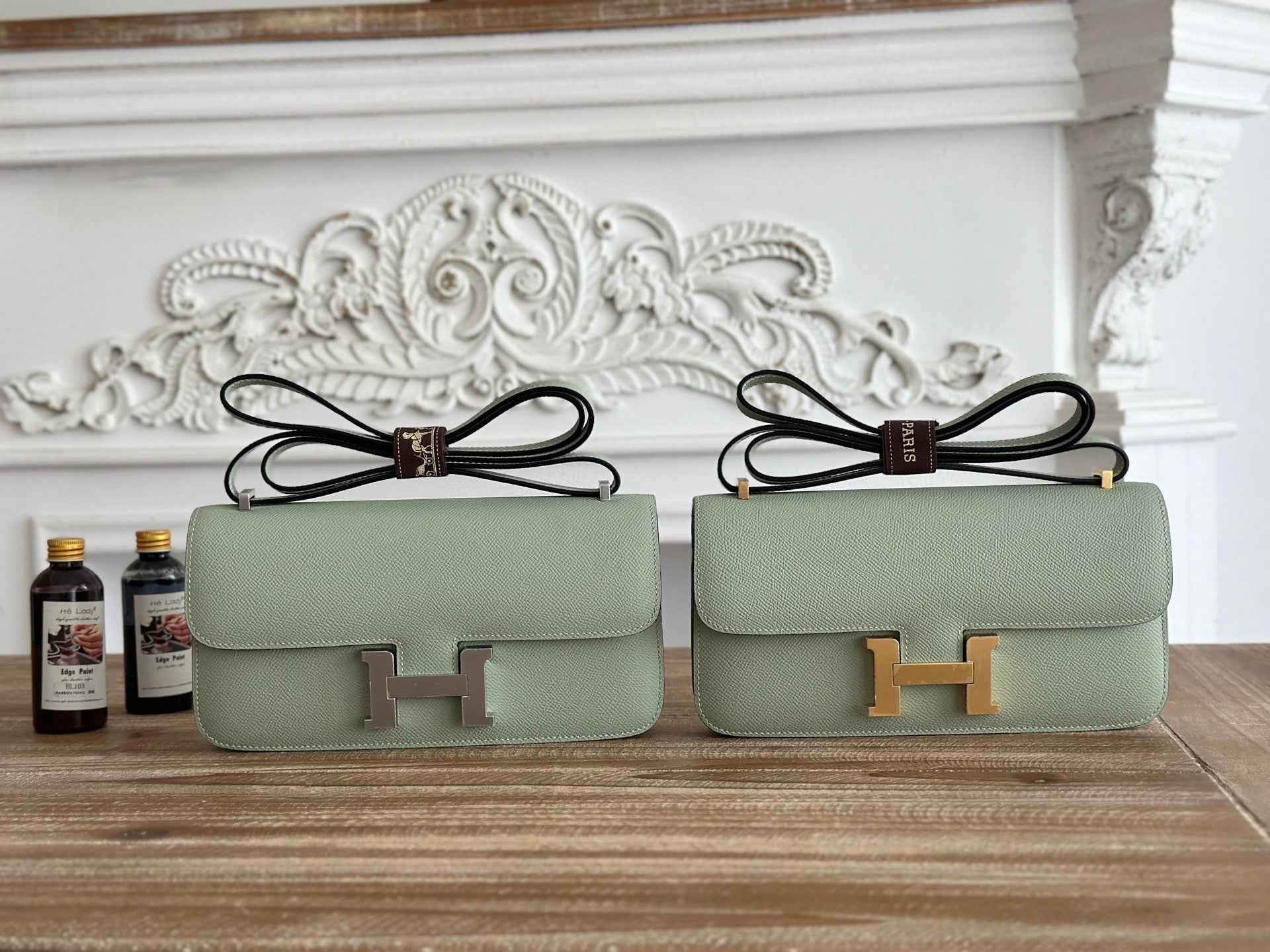 Hermès Constance bag in Light Green Epsom leather H382654