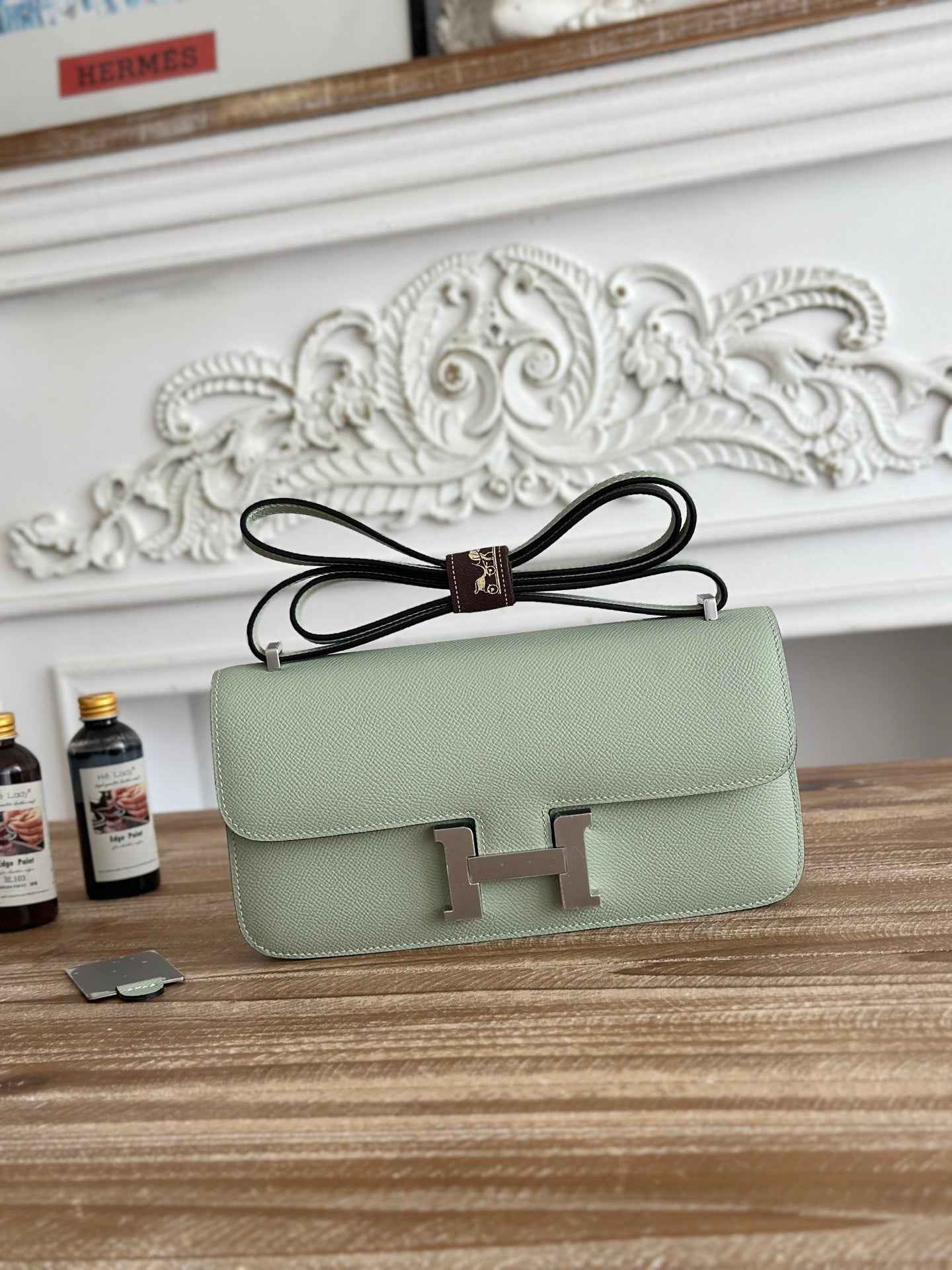 Hermès Constance bag in Light Green Epsom leather H382654