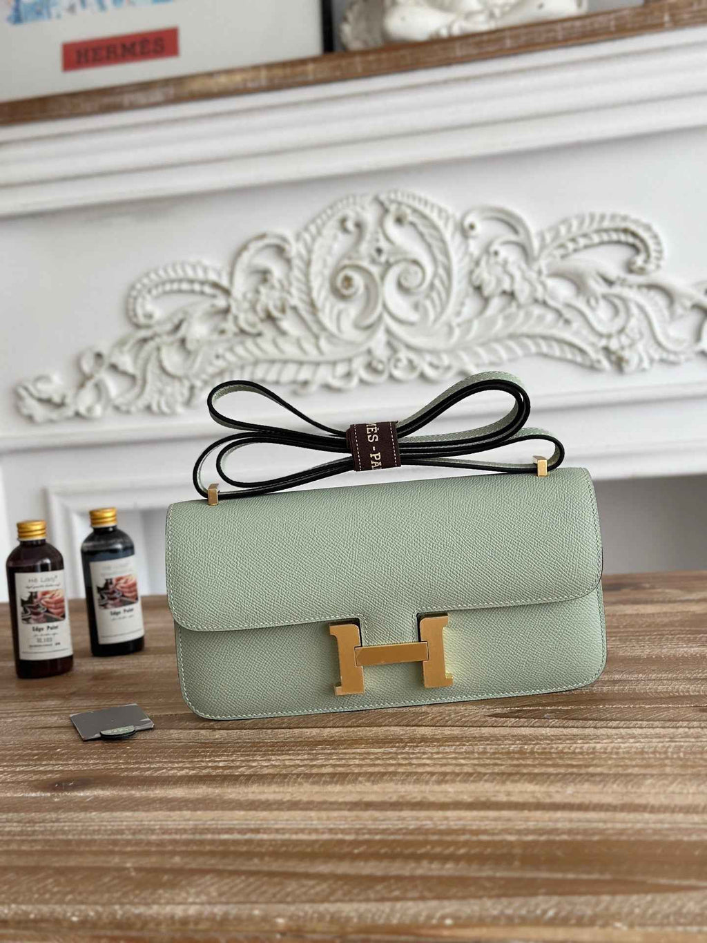 Hermès Constance bag in Light Green Epsom leather H382654