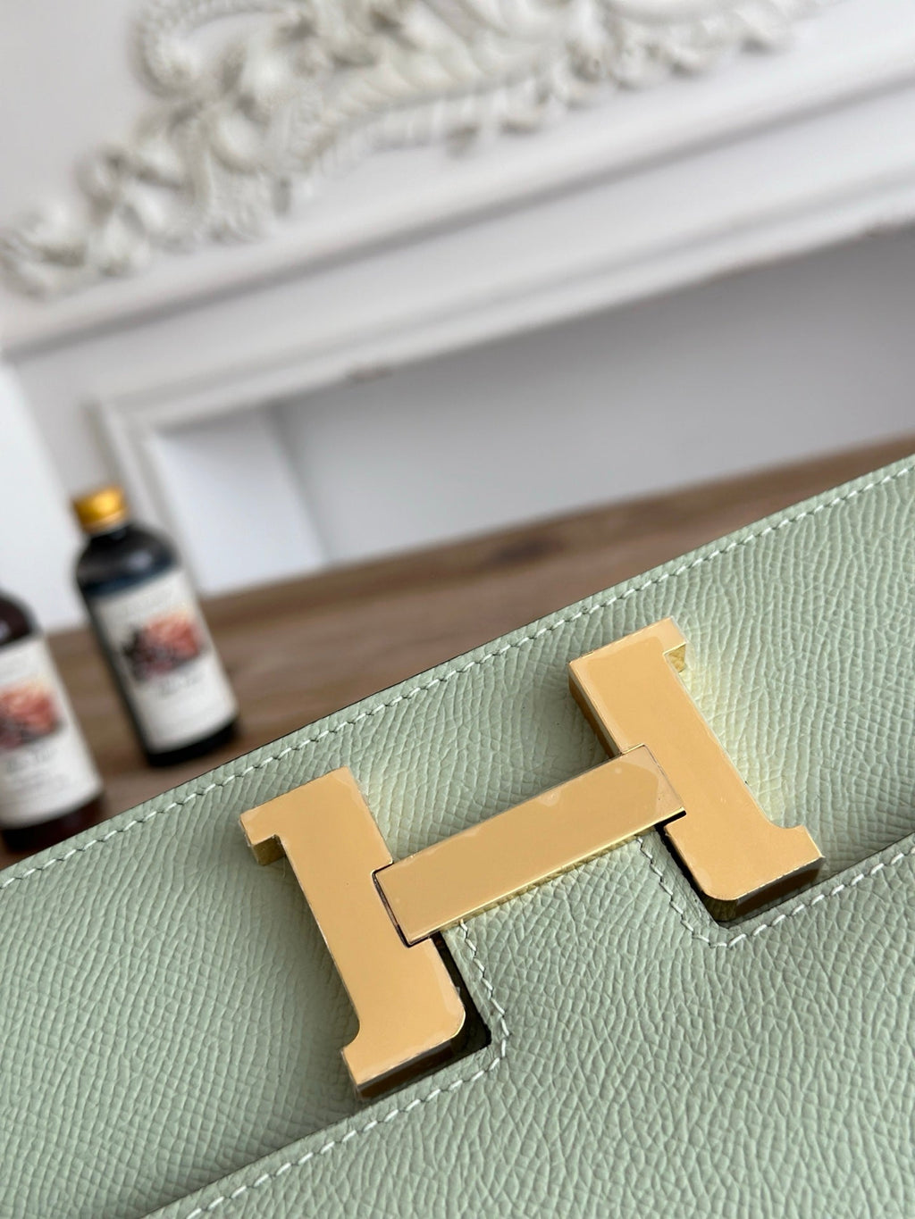 Hermès Constance bag in Light Green Epsom leather H382654