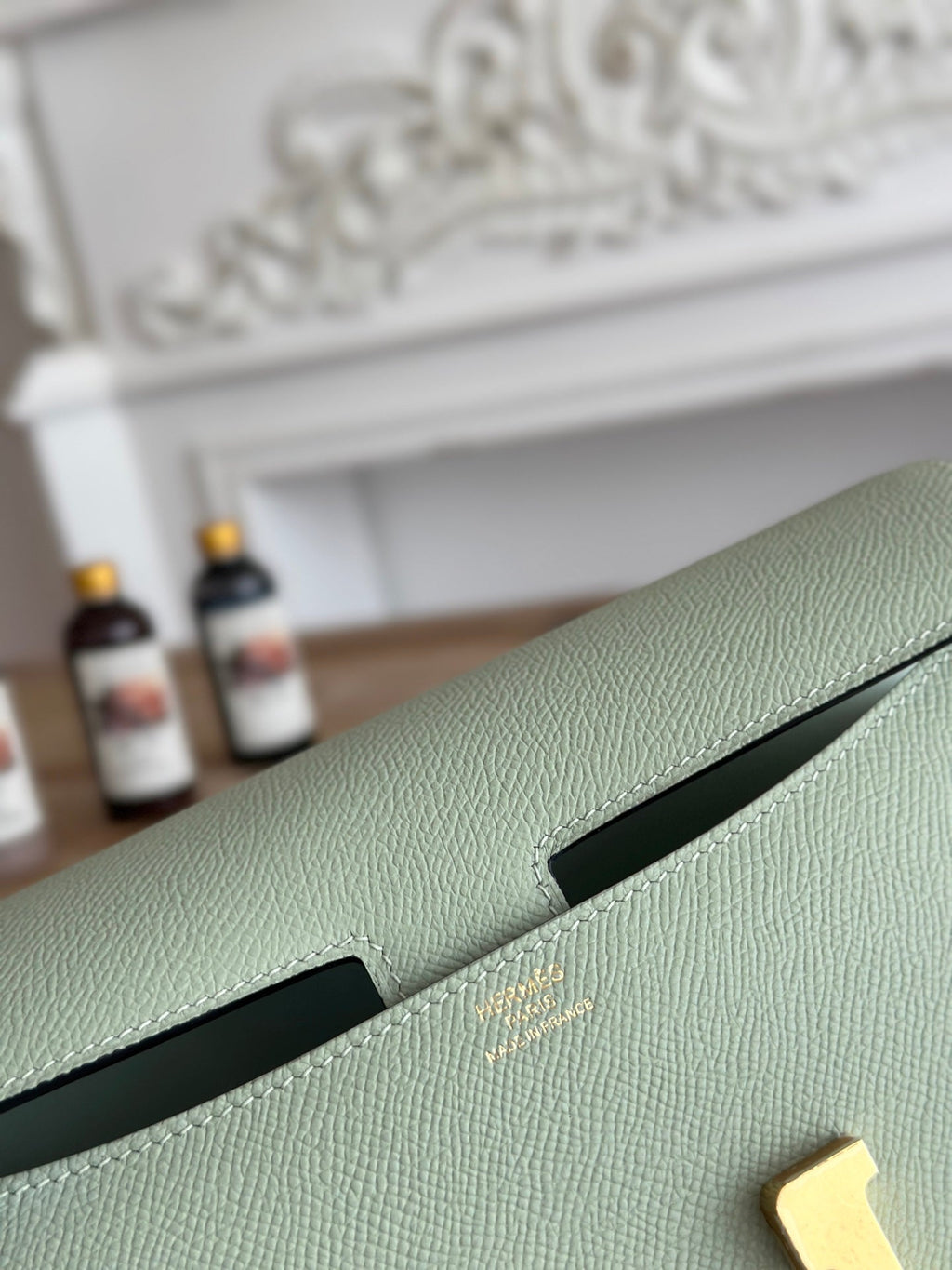 Hermès Constance bag in Light Green Epsom leather H382654