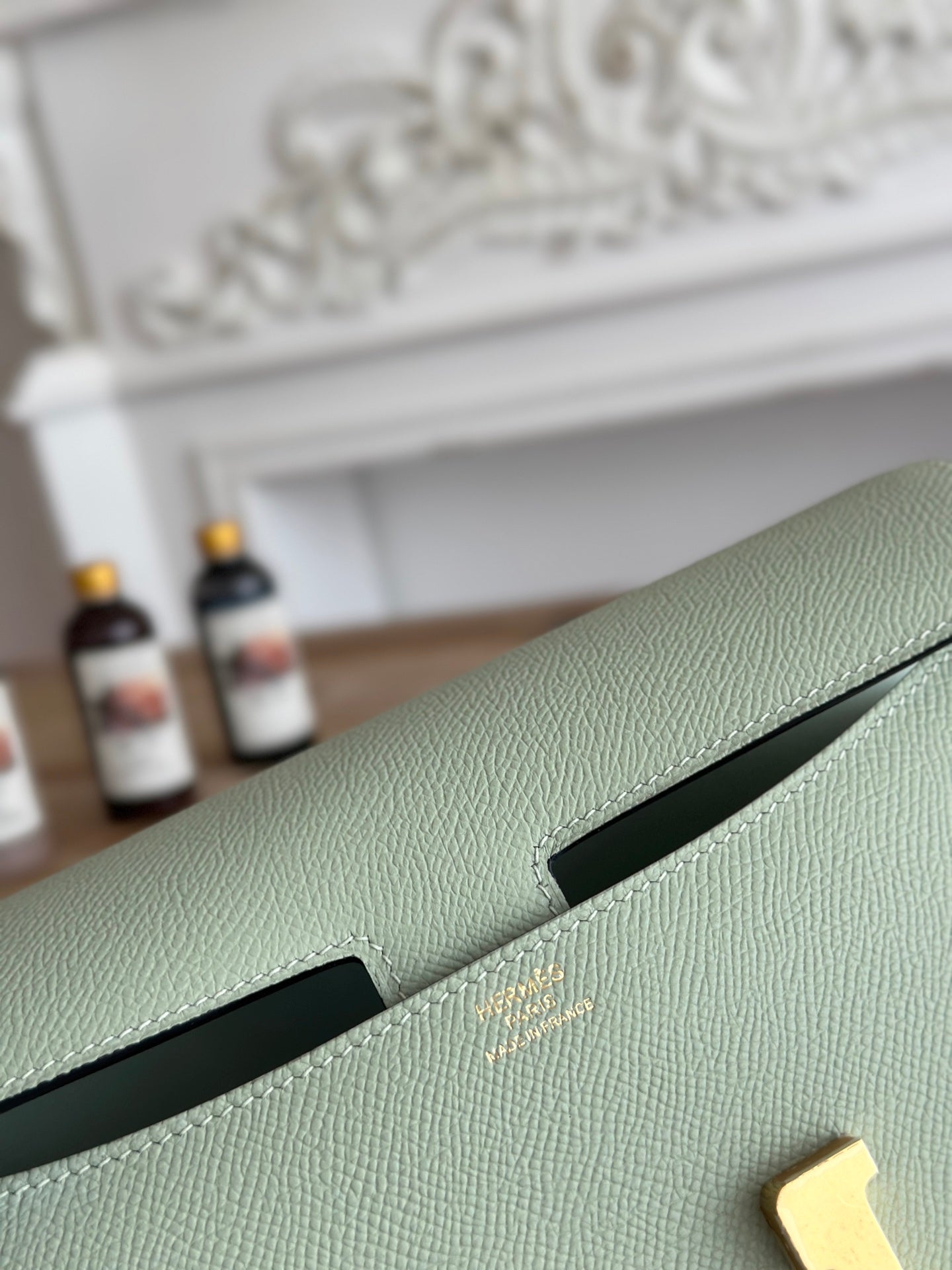 Hermès Constance bag in Light Green Epsom leather H382654