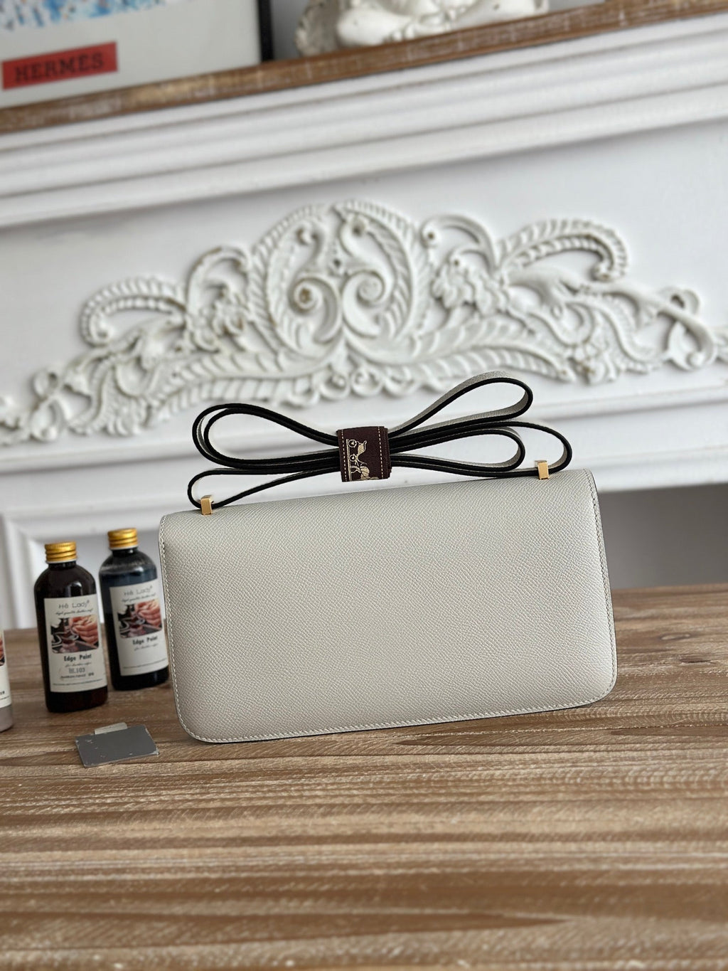 Hermès Constance bag in Light Gray Epsom leather H382657