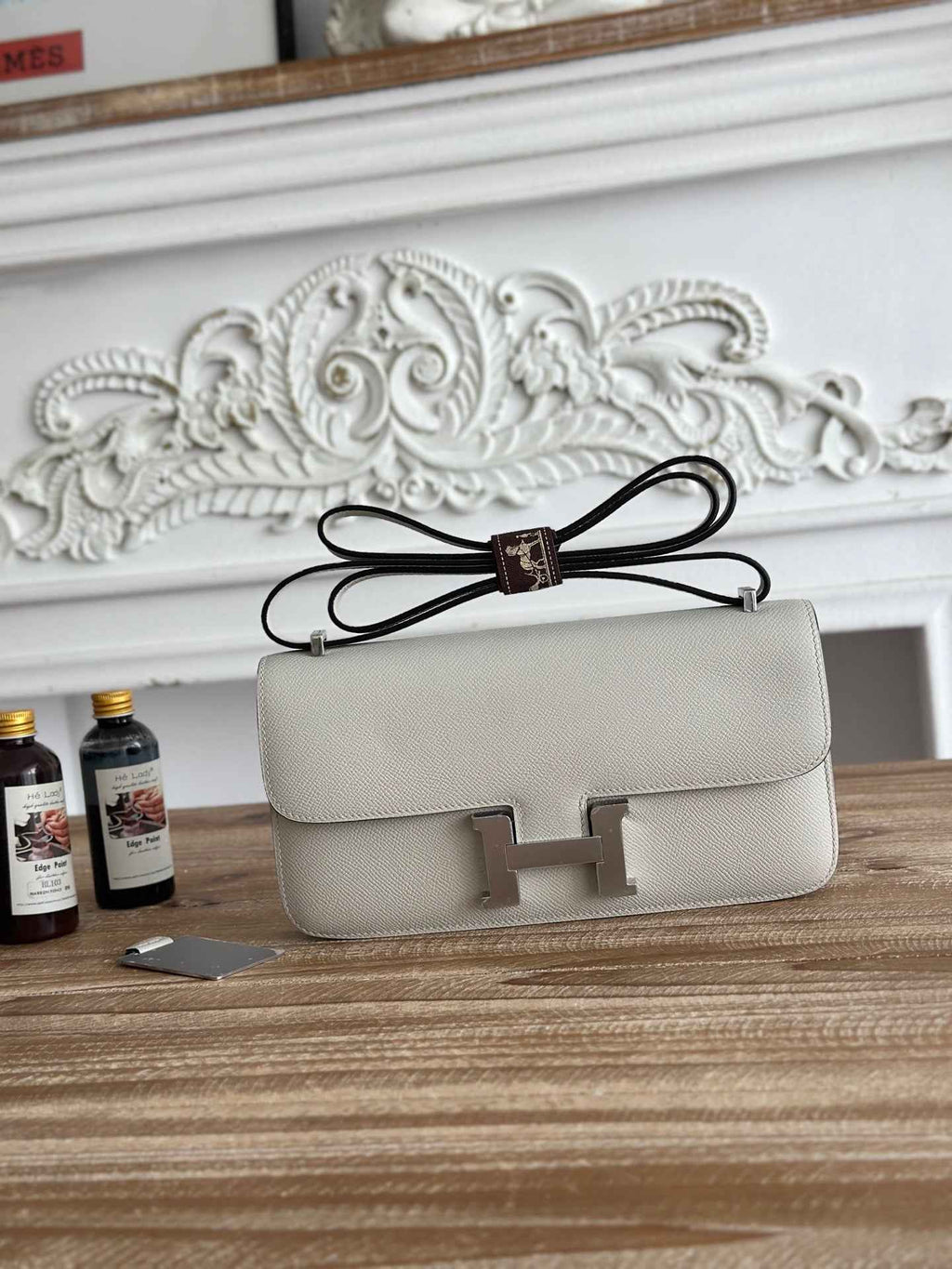 Hermès Constance bag in Light Gray Epsom leather H382657
