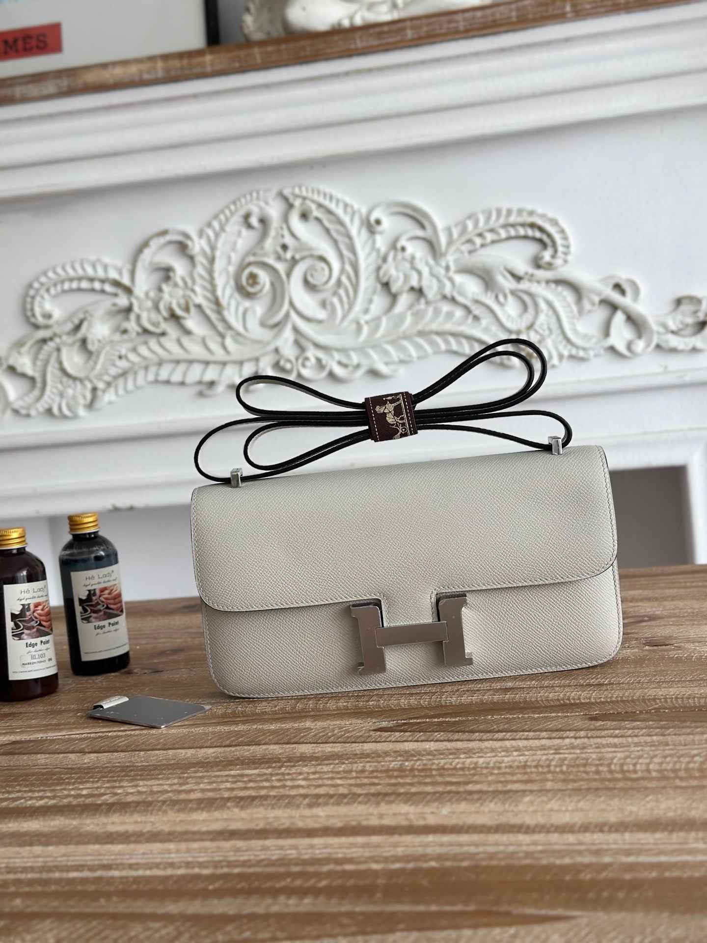 Hermès Constance bag in Light Gray Epsom leather H382657