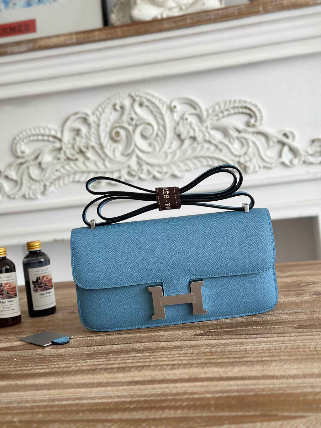 Hermès Constance bag in Blue Epsom leather H382683