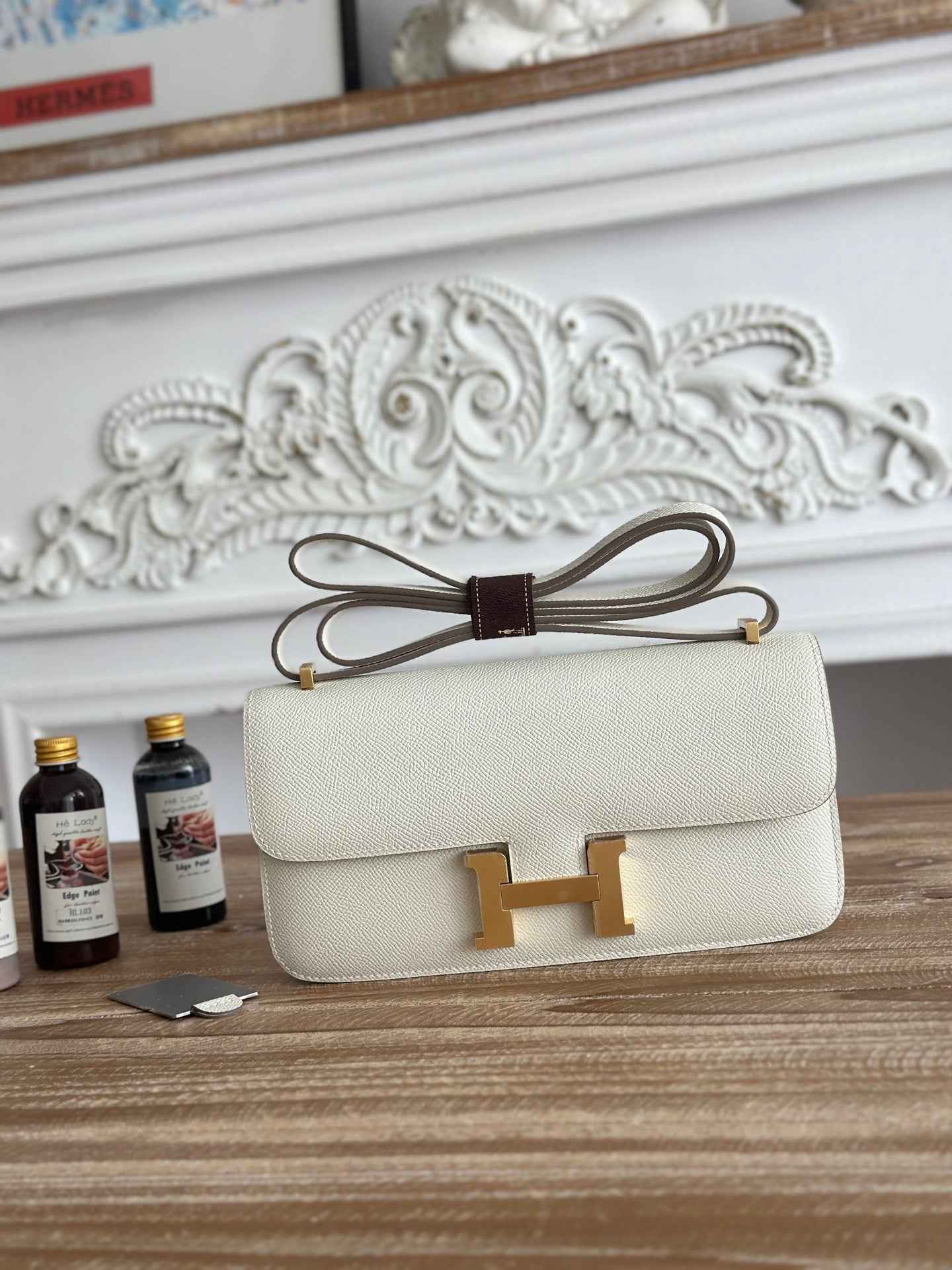 Hermès Constance bag in Beige Epsom leather H382659