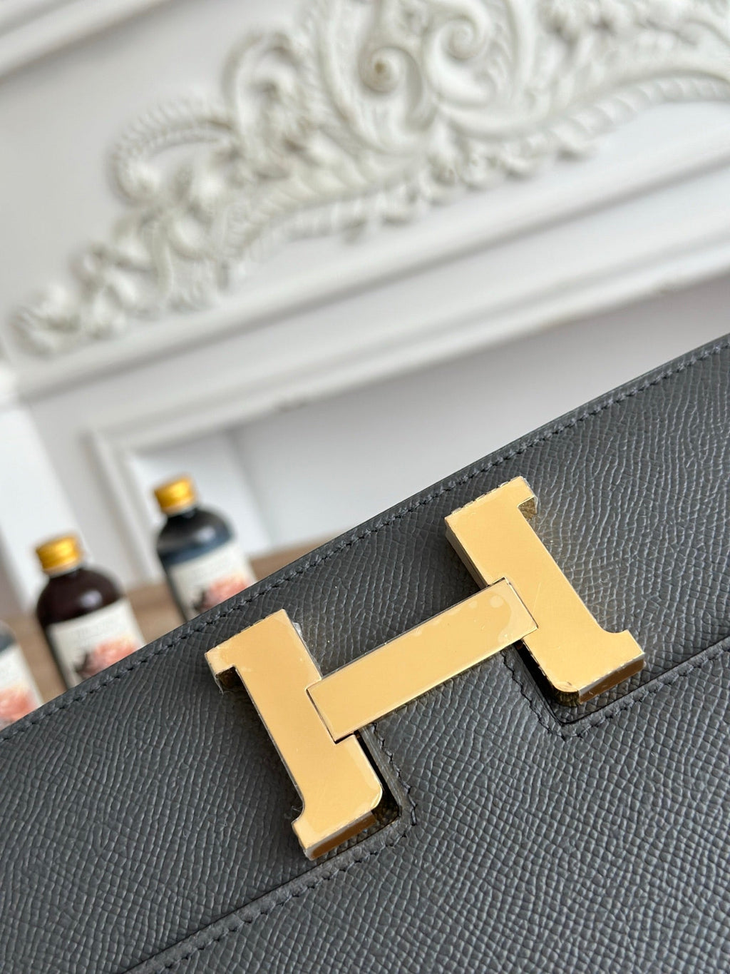 Hermès Constance bag in Dark Gray Epsom leather H382660