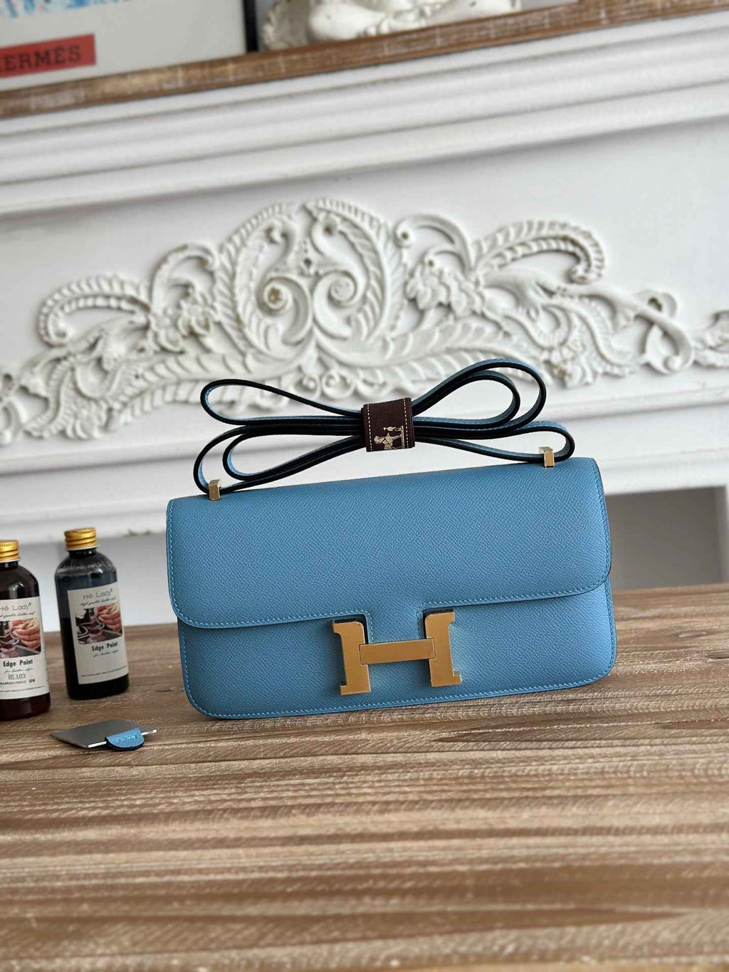 Hermès Constance bag in Blue Epsom leather H382683
