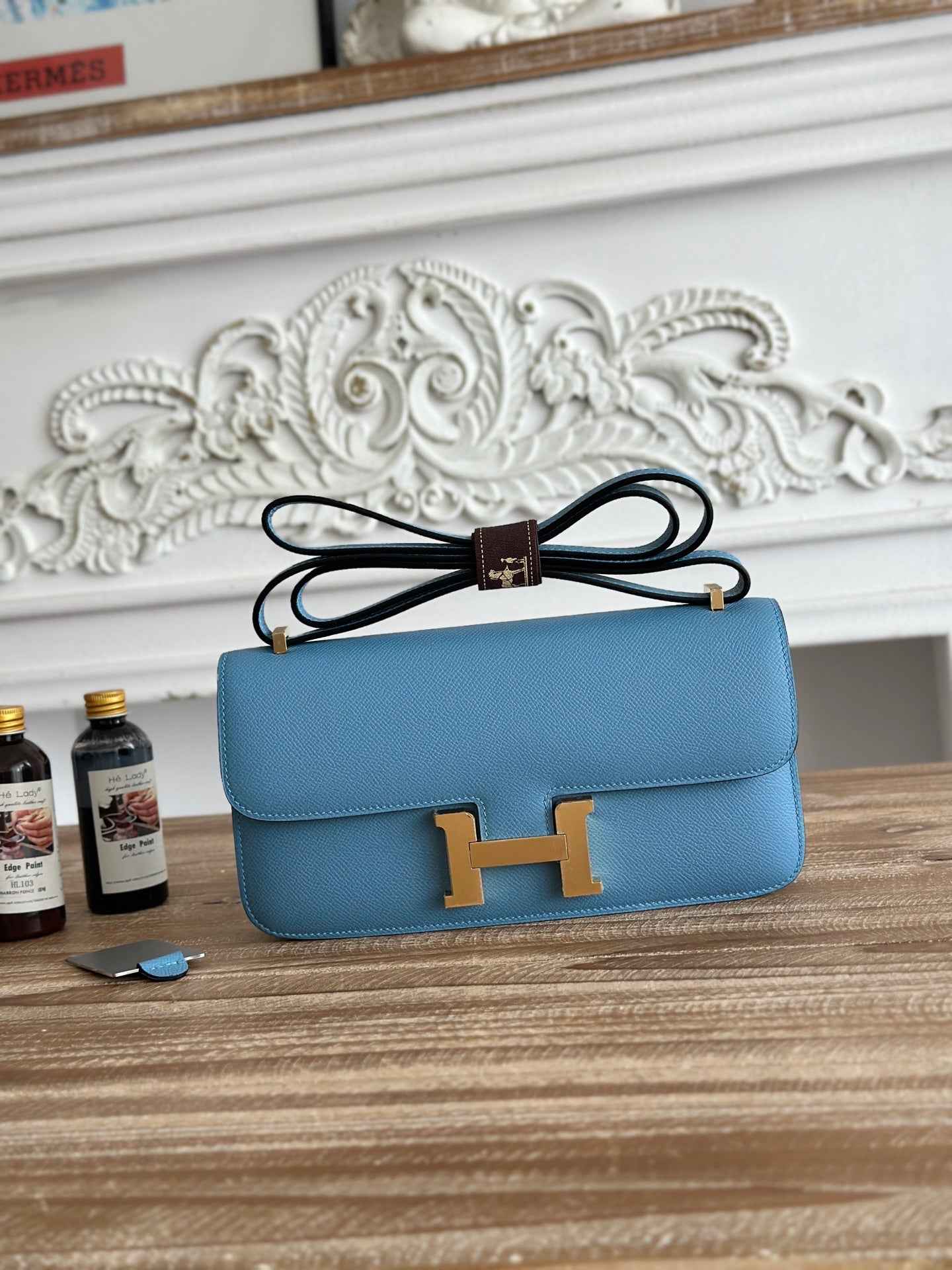 Hermès Constance bag in Blue Epsom leather H382683