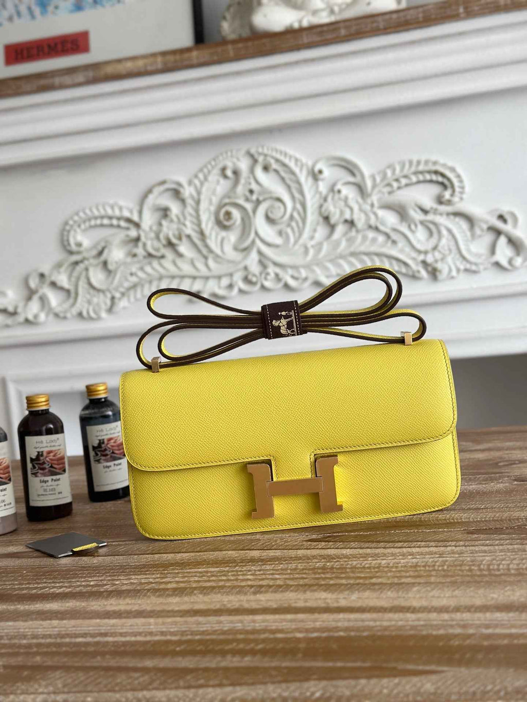 Hermès Constance bag in Yellow Epsom leather H382662