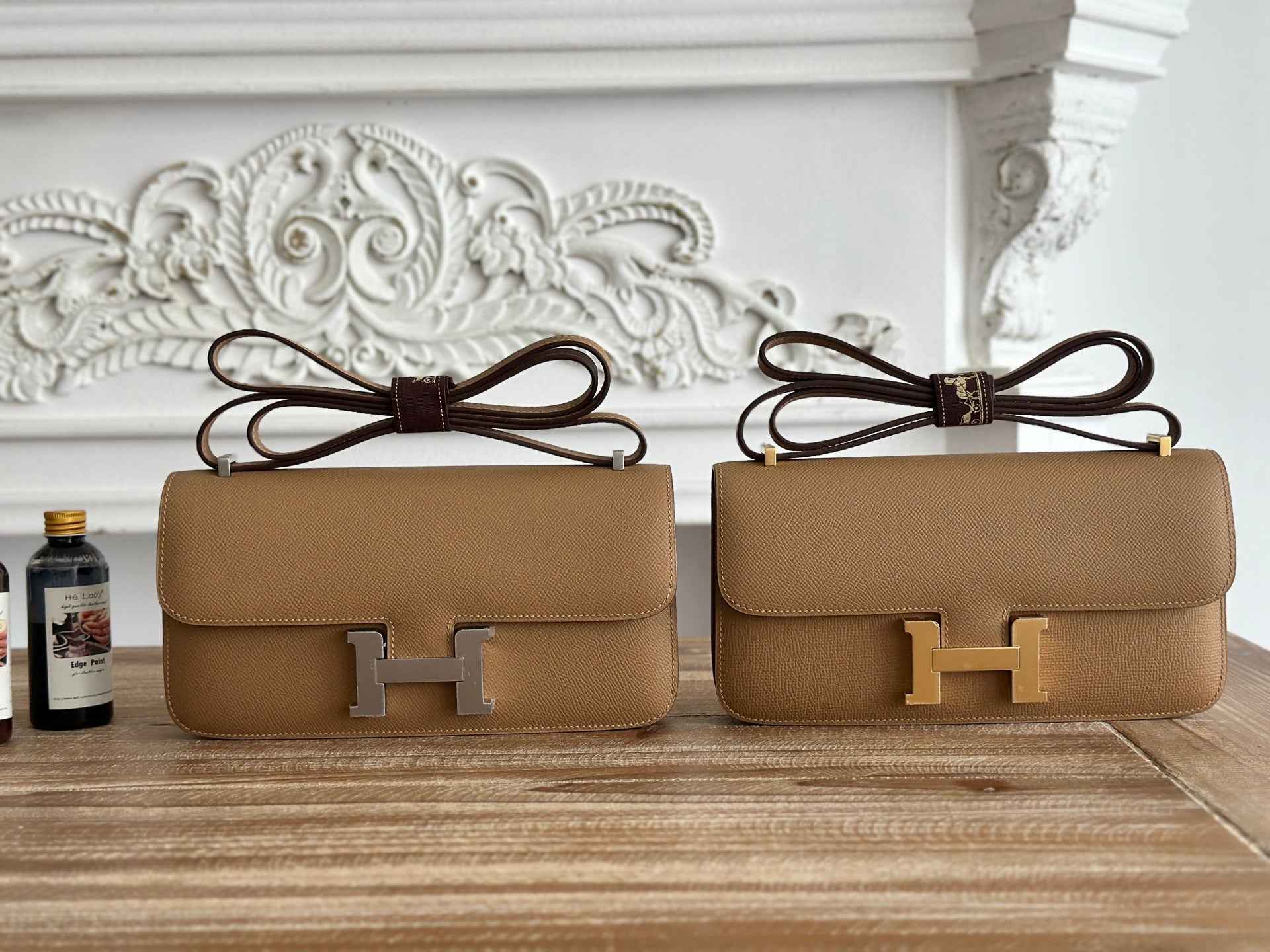 Hermès Constance bag in Apricot Epsom leather H382684