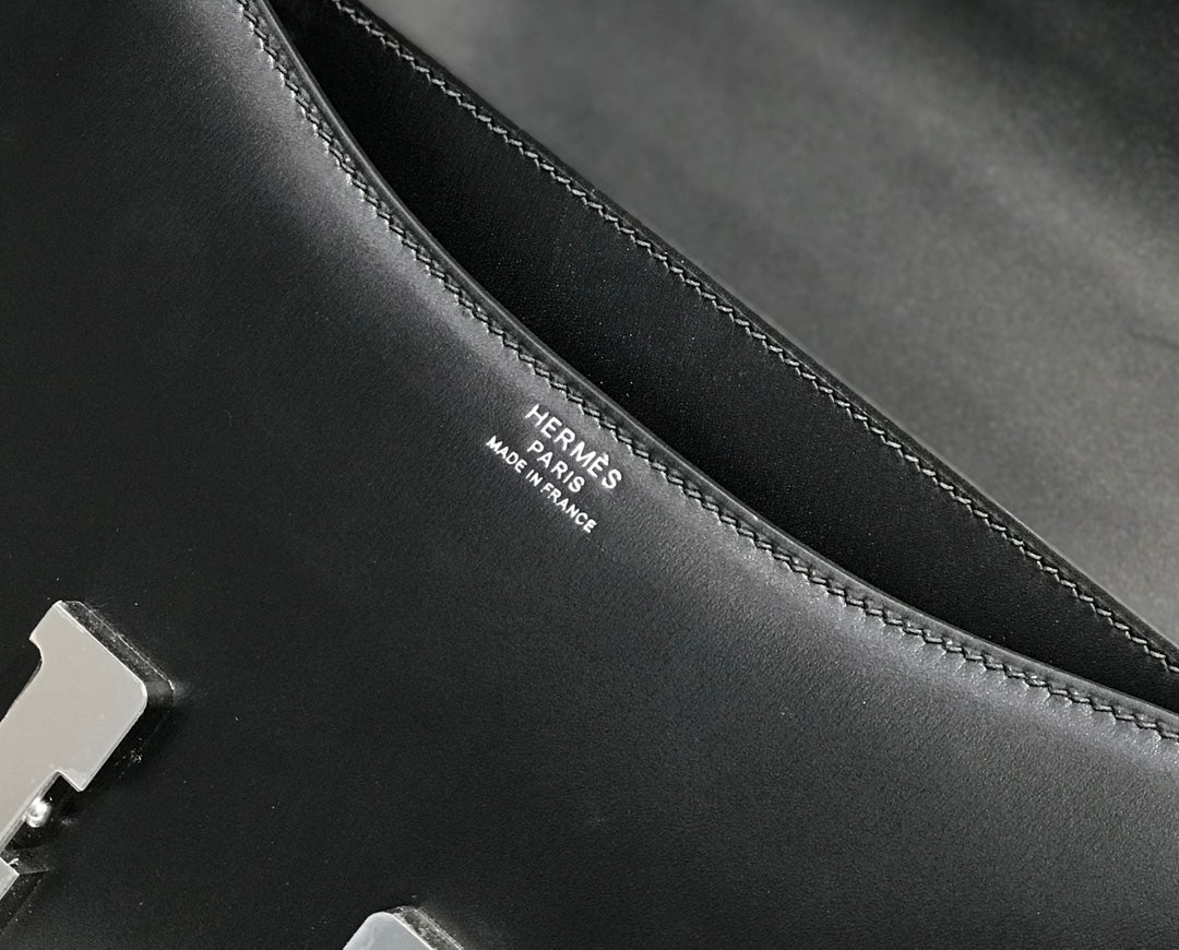 Hermes Constance Box 24cm Black Silver H082312