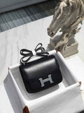 Hermes Constance Box 19cm Black Silver H082310
