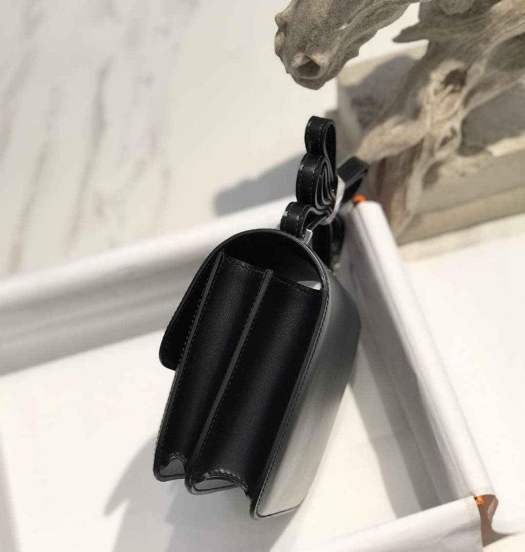 Hermes Constance Box 19cm Black Silver H082310