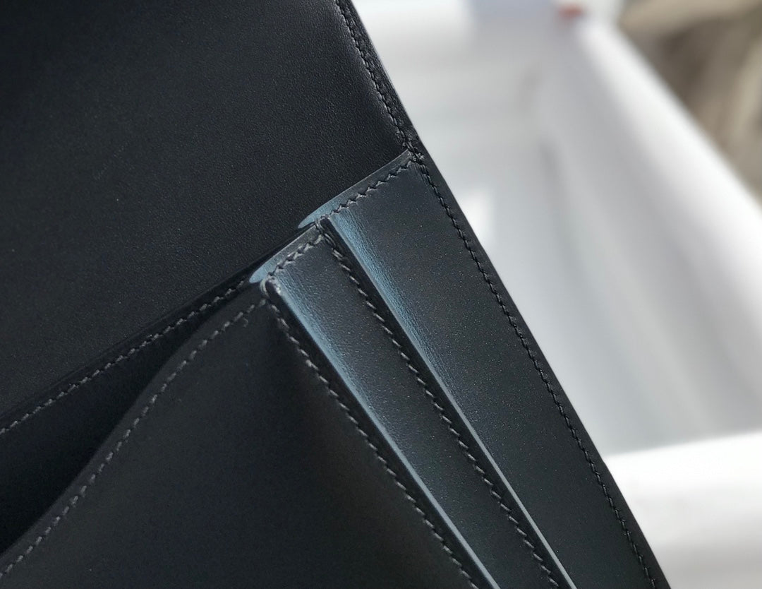 Hermes Constance Box 19cm Black Silver H082310