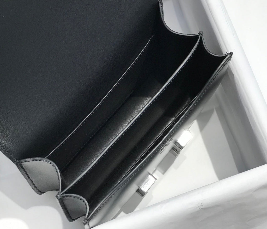 Hermes Constance Box 19cm Black Silver H082310