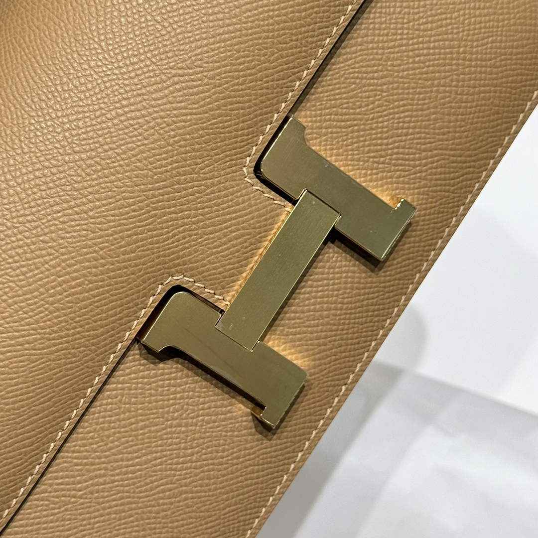 Hermes Constance Box Epsom Leather Apricot Gold H082693