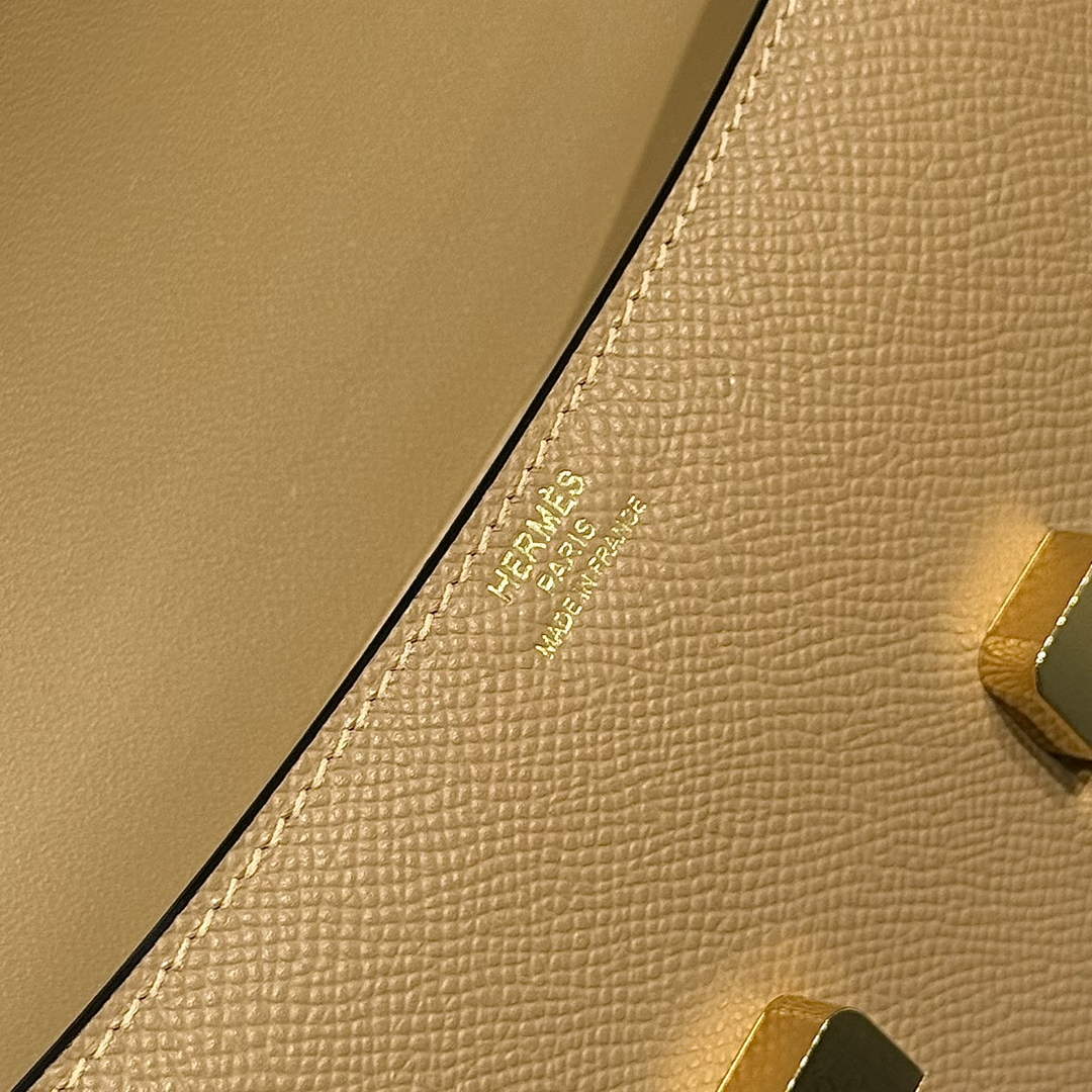 Hermes Constance Box Epsom Leather Apricot Gold H082693