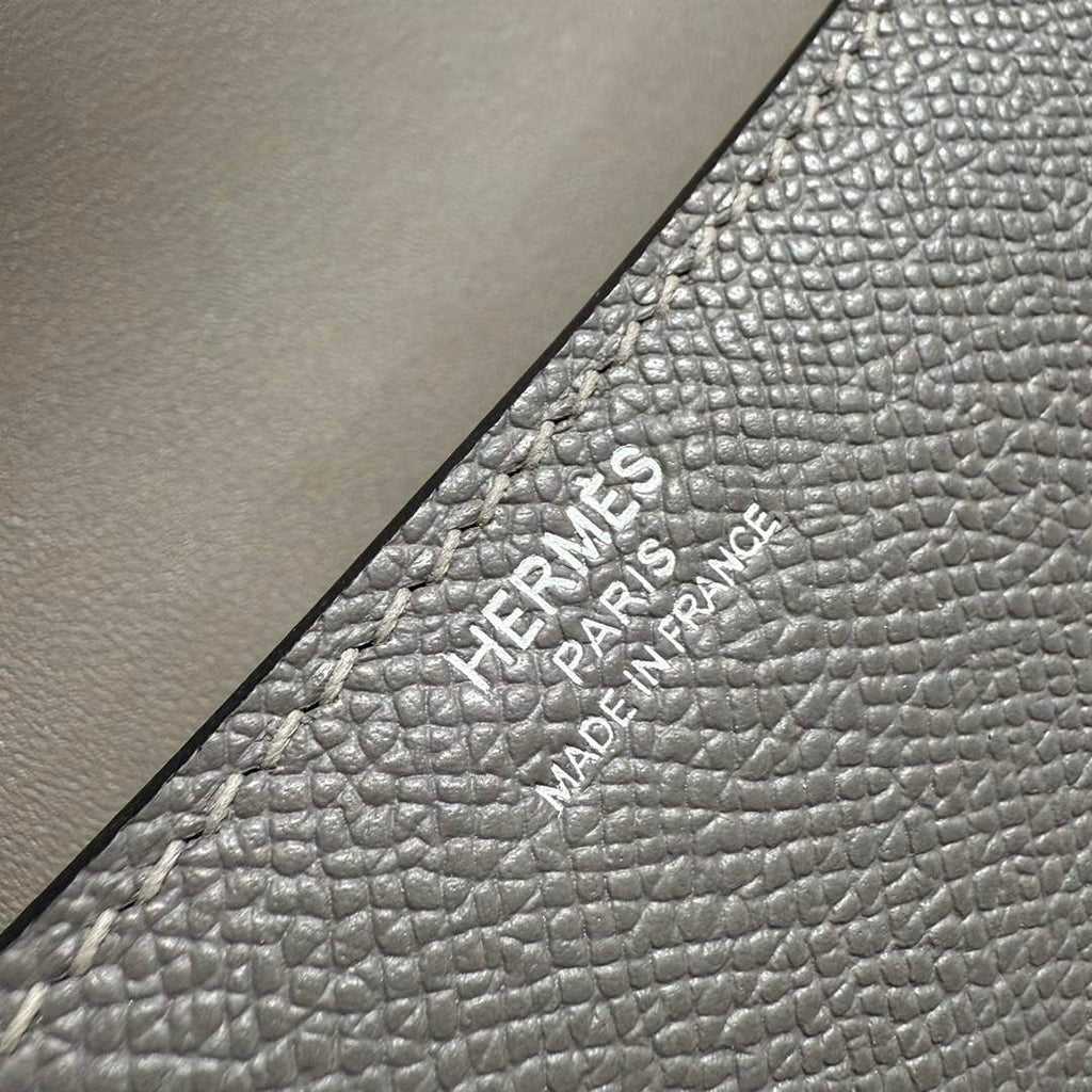 Hermes Constance Box Epsom Leather Dark Gray Silver H082695