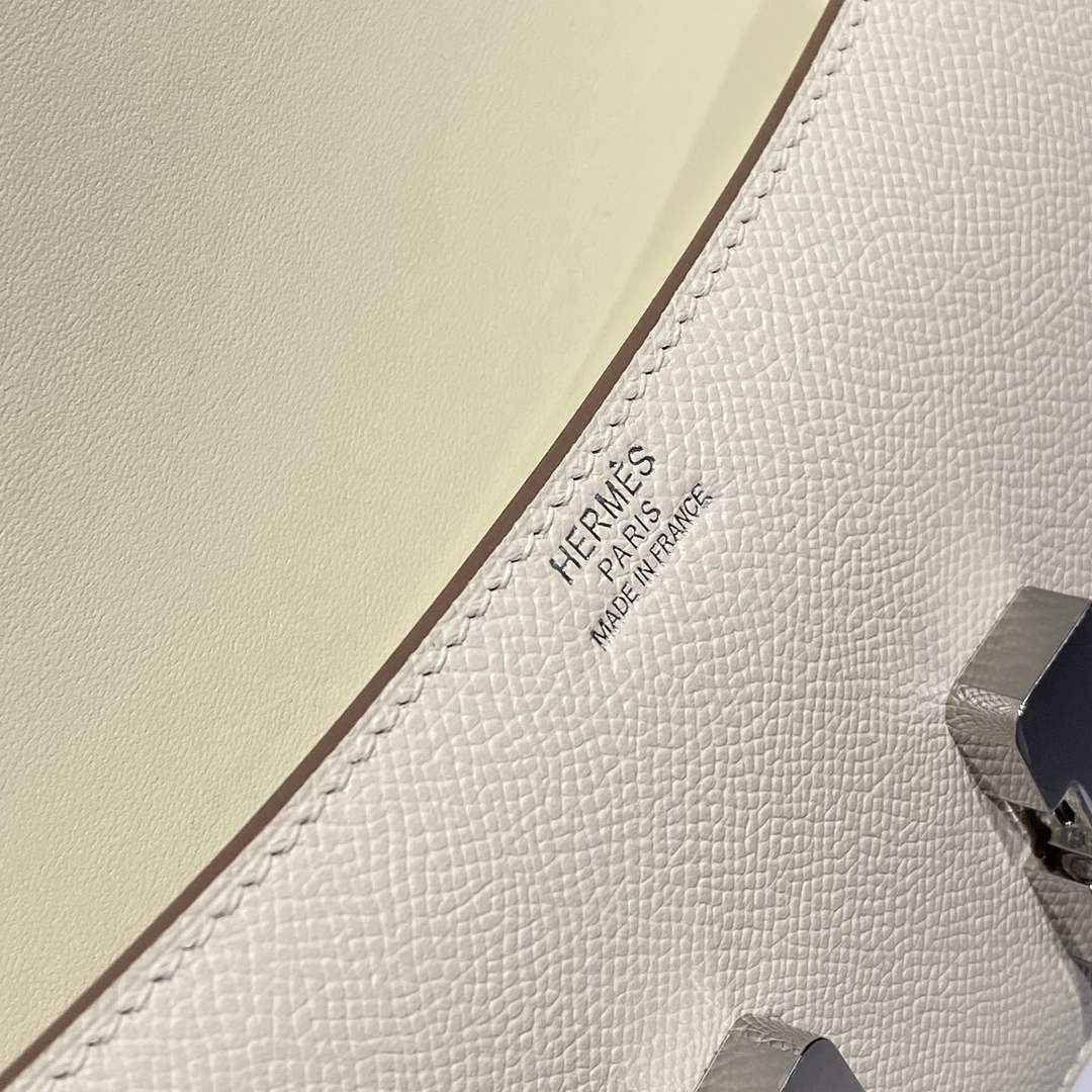 Hermes Constance Box Epsom Leather Beige Silver H082703