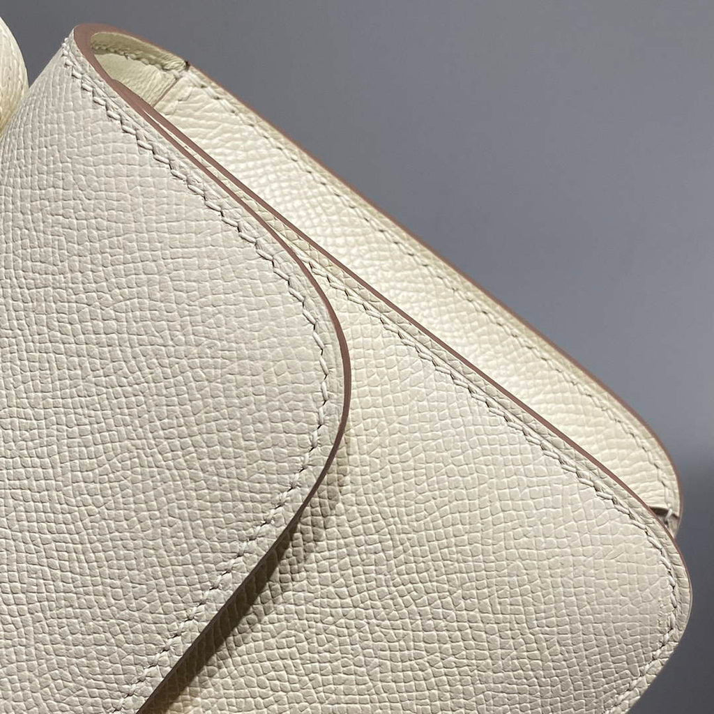 Hermes Constance Box Epsom Leather Beige Silver H082703