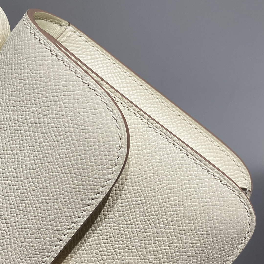 Hermes Constance Box Epsom Leather Beige Silver H082703