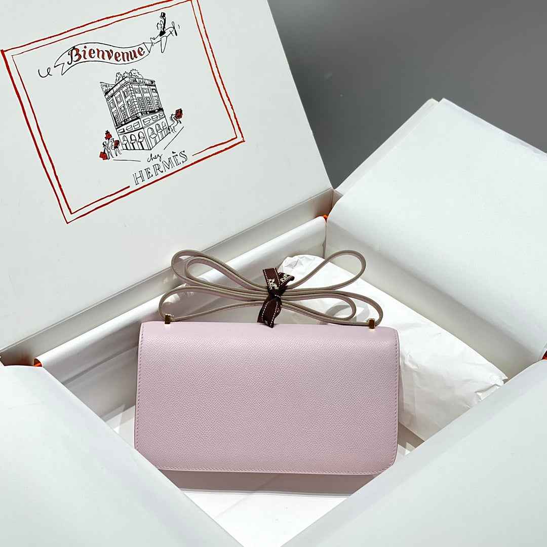 Hermes Constance Box Epsom Leather Light Purple Silver H082707