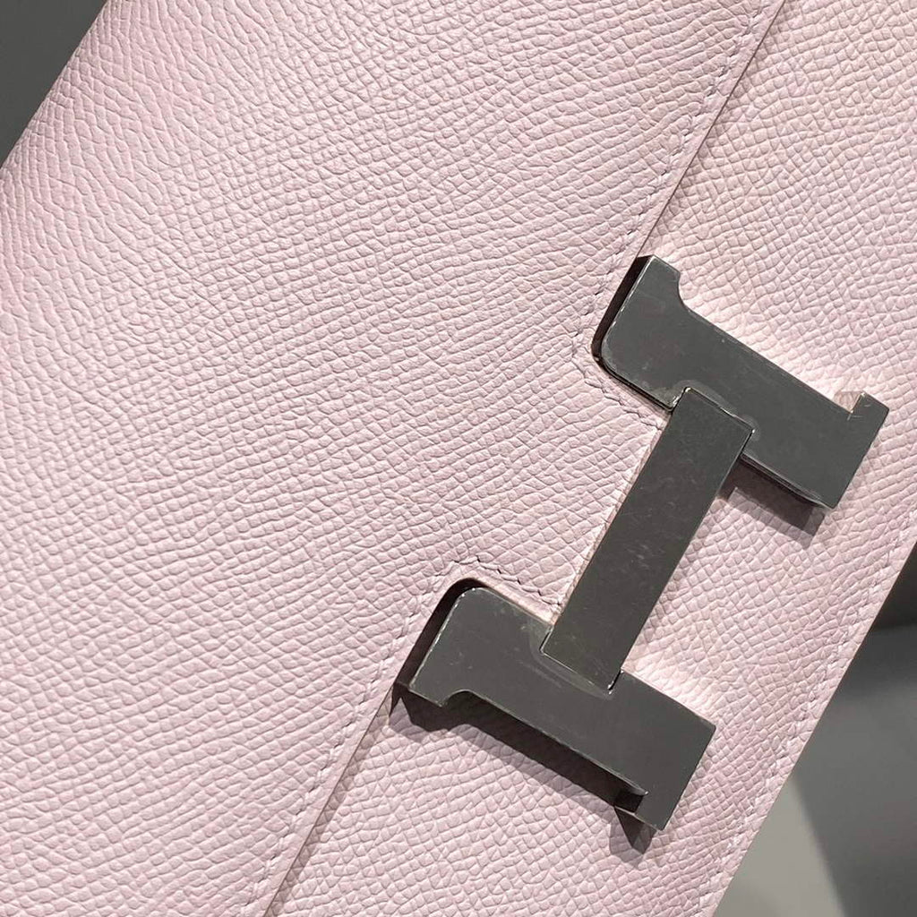 Hermes Constance Box Epsom Leather Light Purple Silver H082707