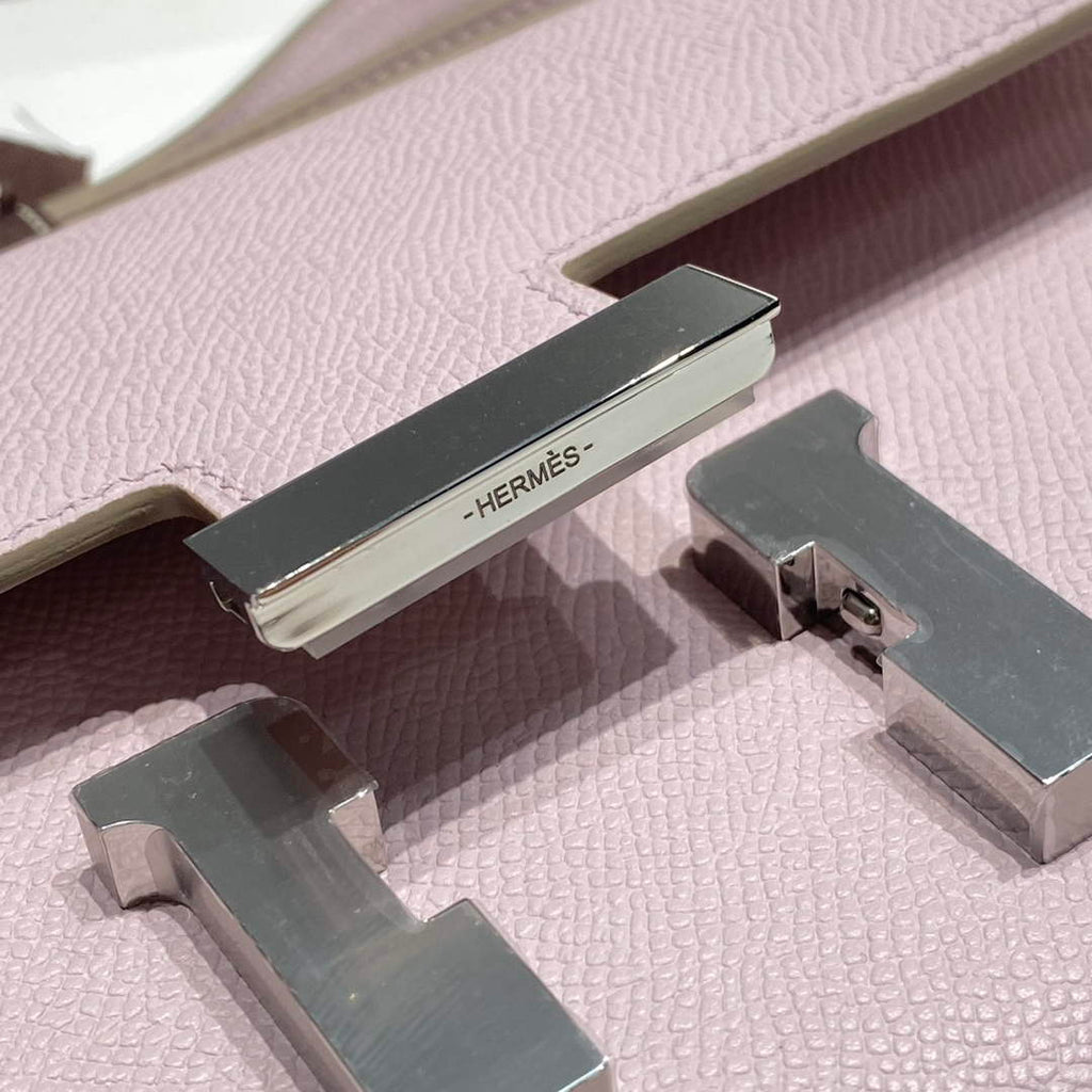 Hermes Constance Box Epsom Leather Light Purple Silver H082707