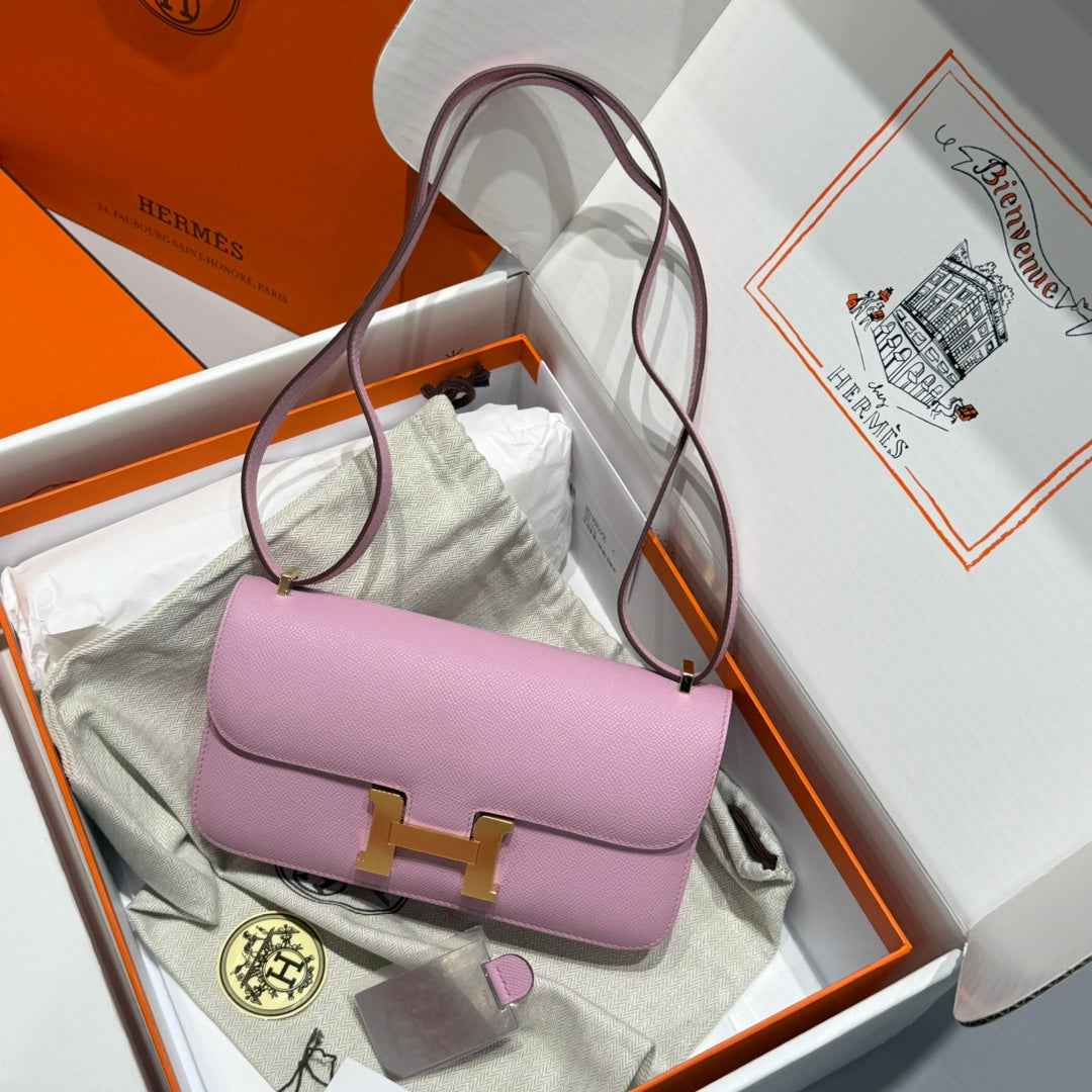 Hermes Constance Box Epsom Leather Light Purple Gold H082716