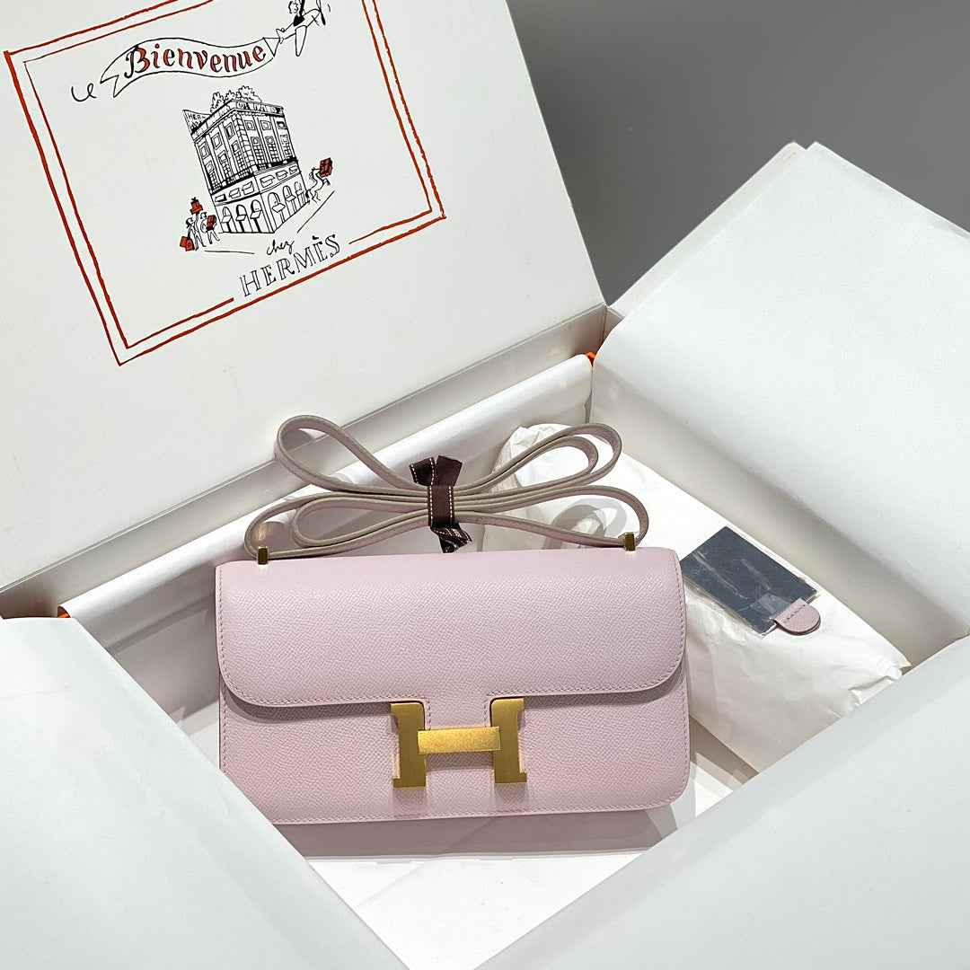 Hermes Constance Box Epsom Leather Light Purple Gold H082706