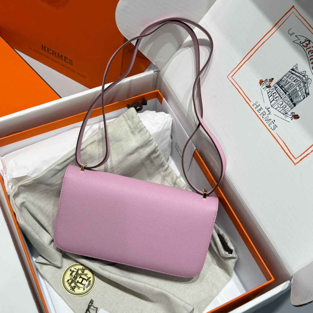 Hermes Constance Box Epsom Leather Light Purple Gold H082716