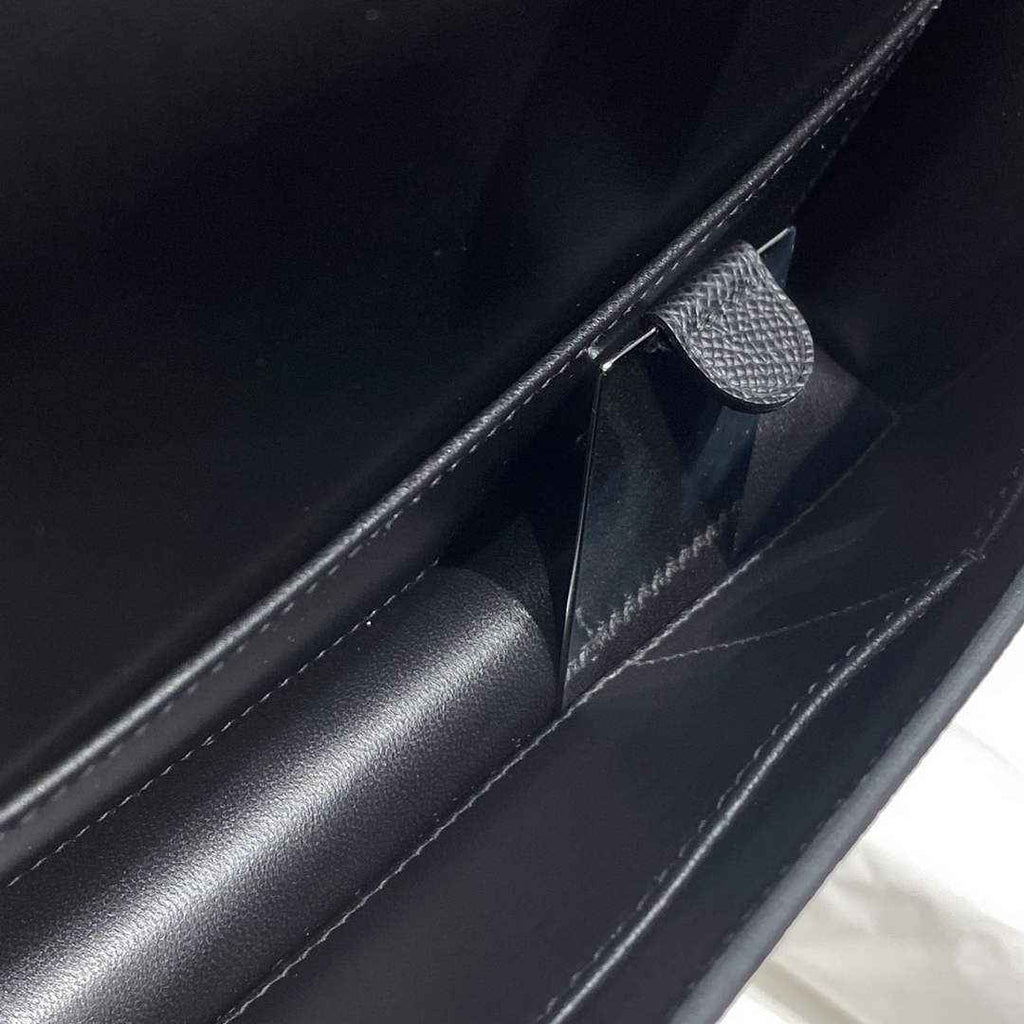 Hermes Constance Box Epsom Leather Black Silver H082700