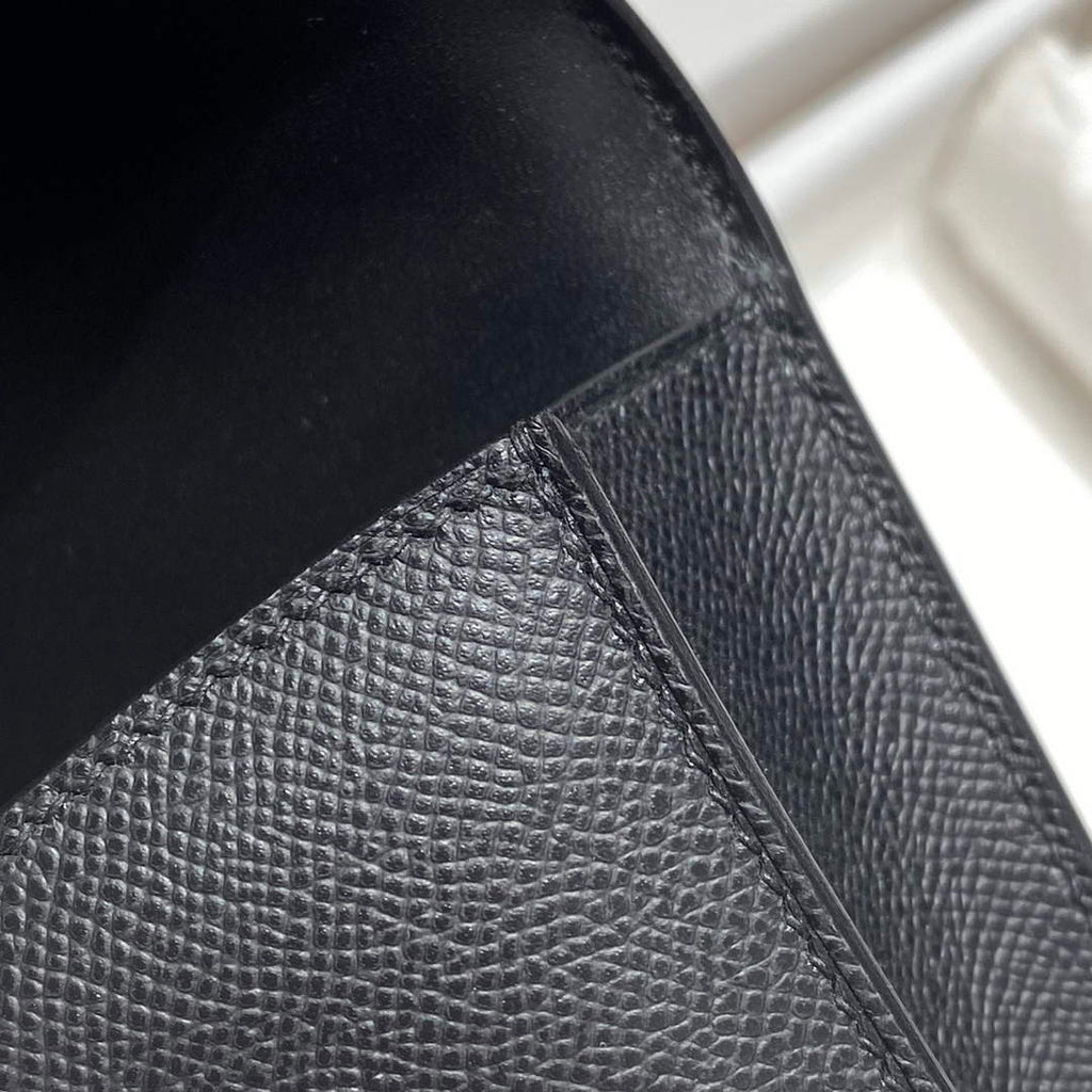Hermes Constance Box Epsom Leather Black Silver H082700